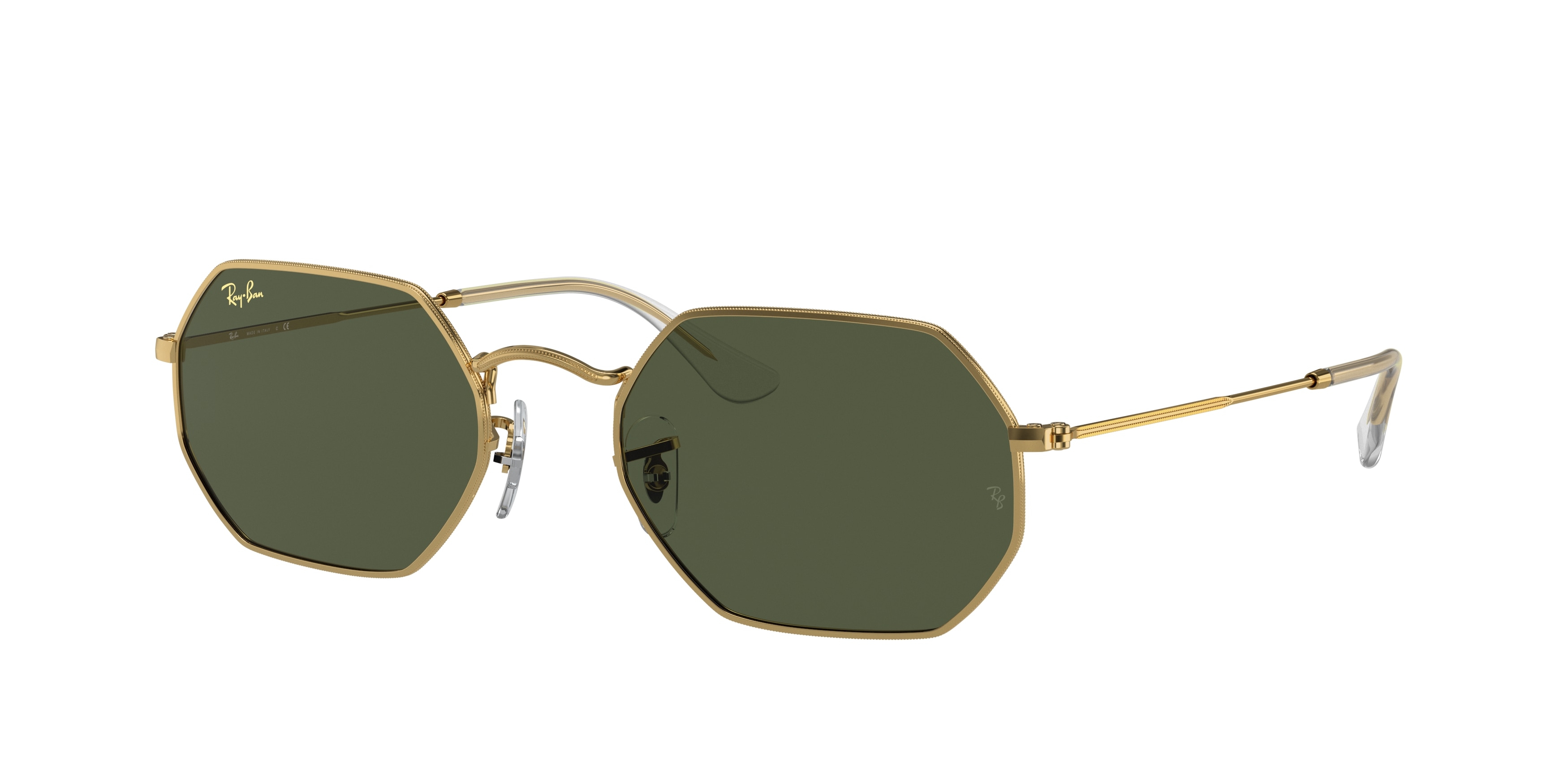 Ray-ban Octagonal RB3556 919631 Gold (Green Classic G-15)