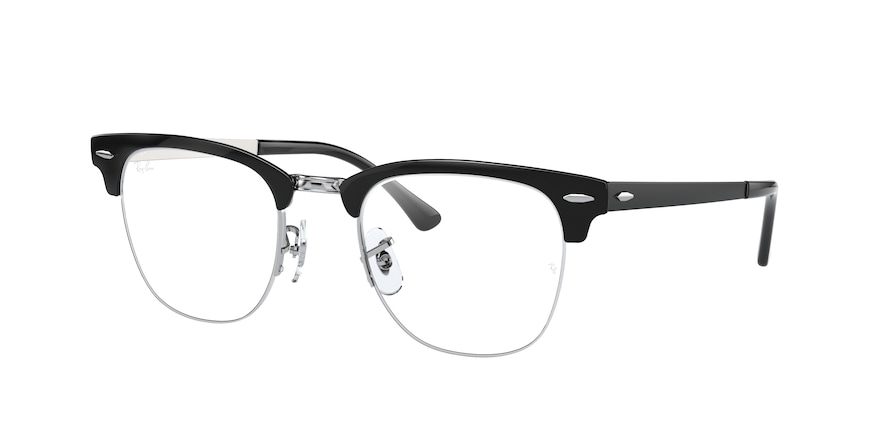 Ray-ban Ferrari Clubmaster Metal RX3716VM 2861 Black On Silver