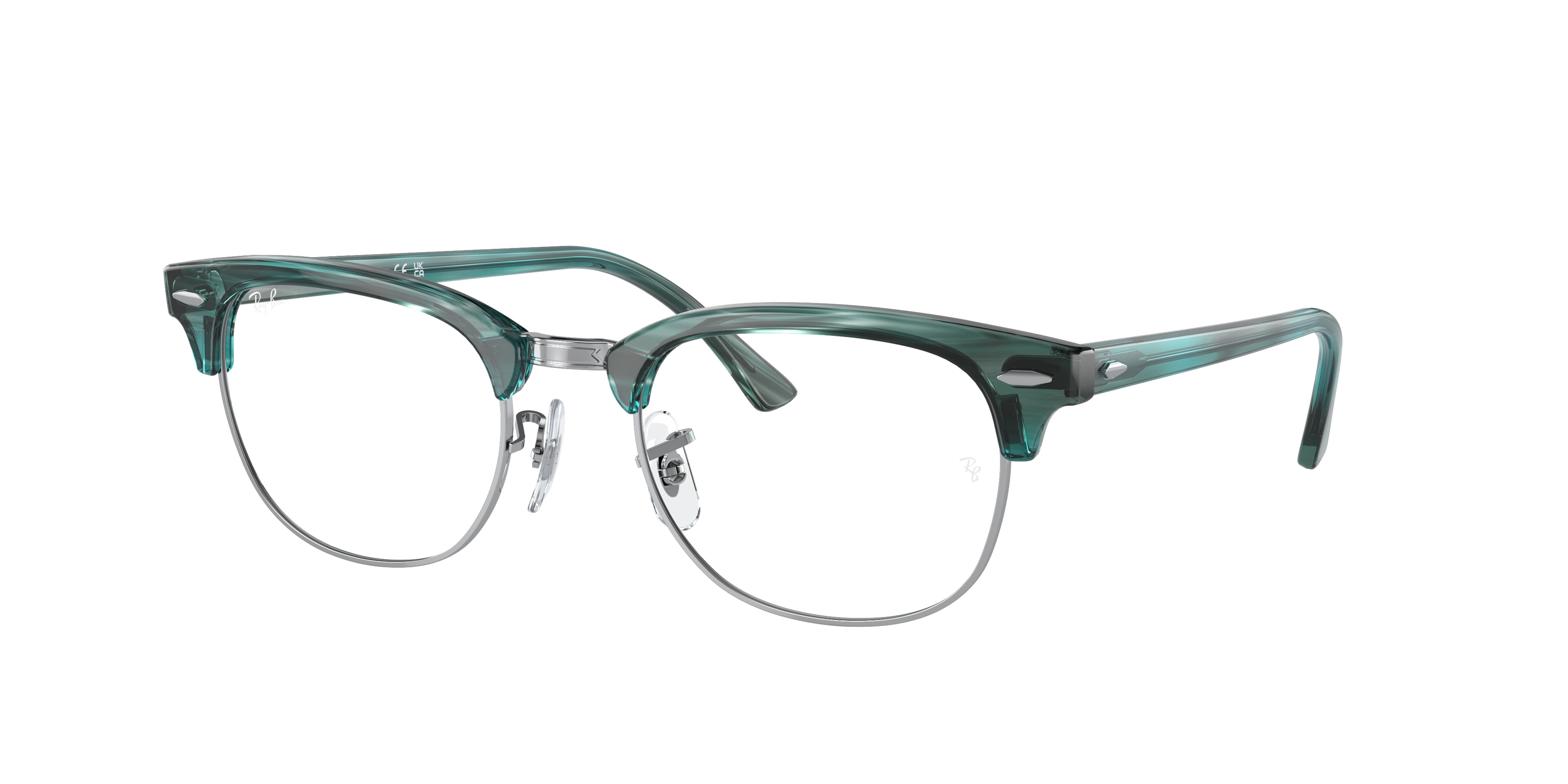 Ray-ban Clubmaster RX5154 8377 Striped Green