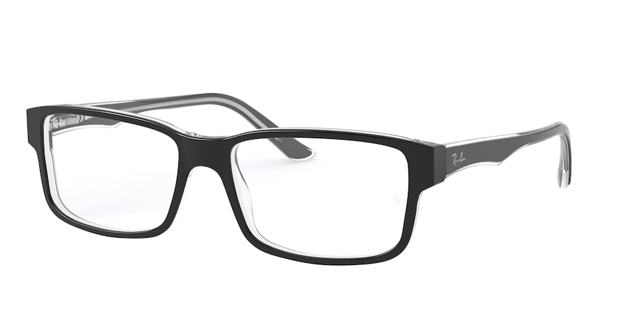Ray-ban  RX5245 2034 Black On Transparent