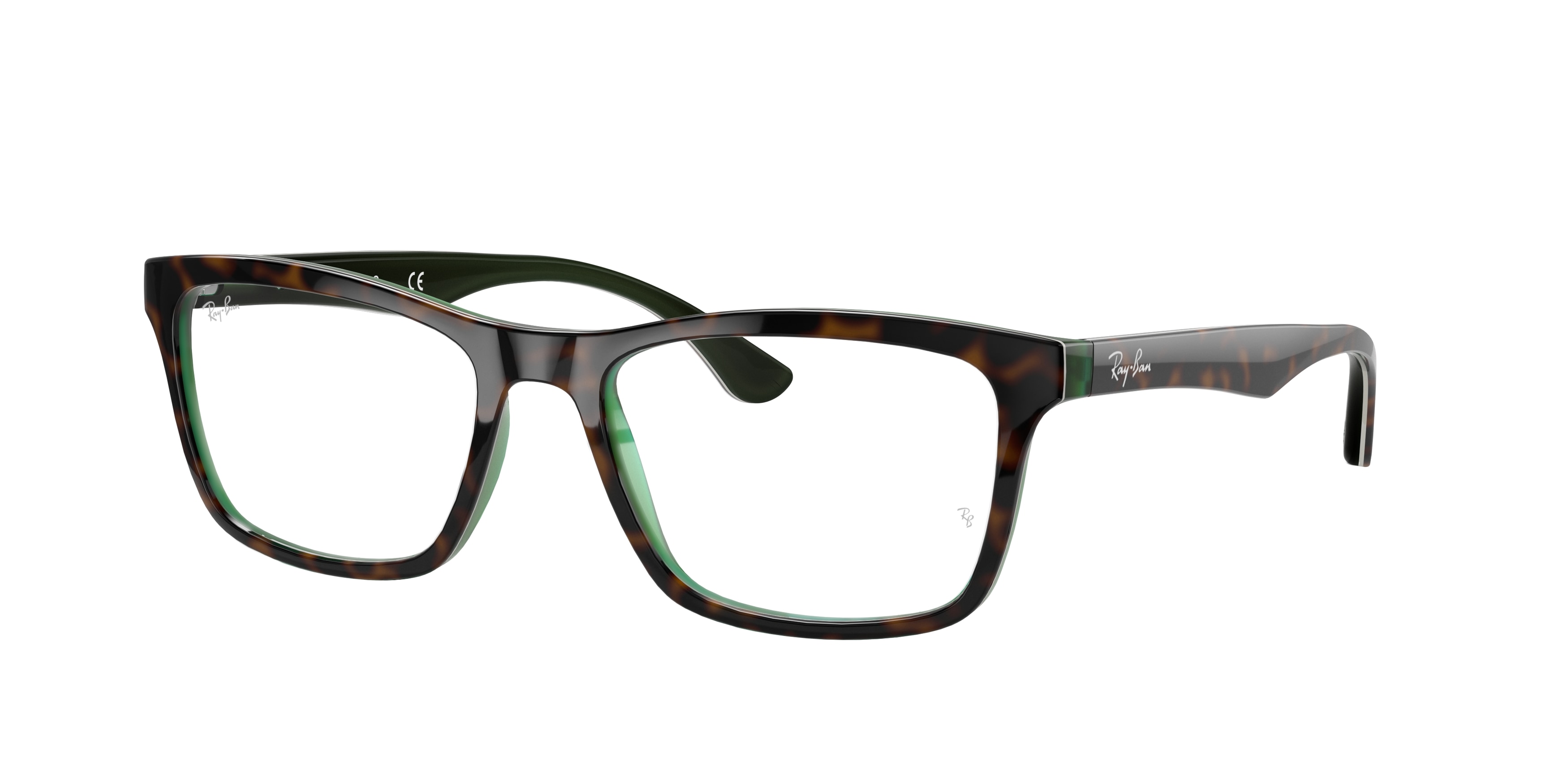 Ray-ban  RX5279 5974 Havana On Transparent Green