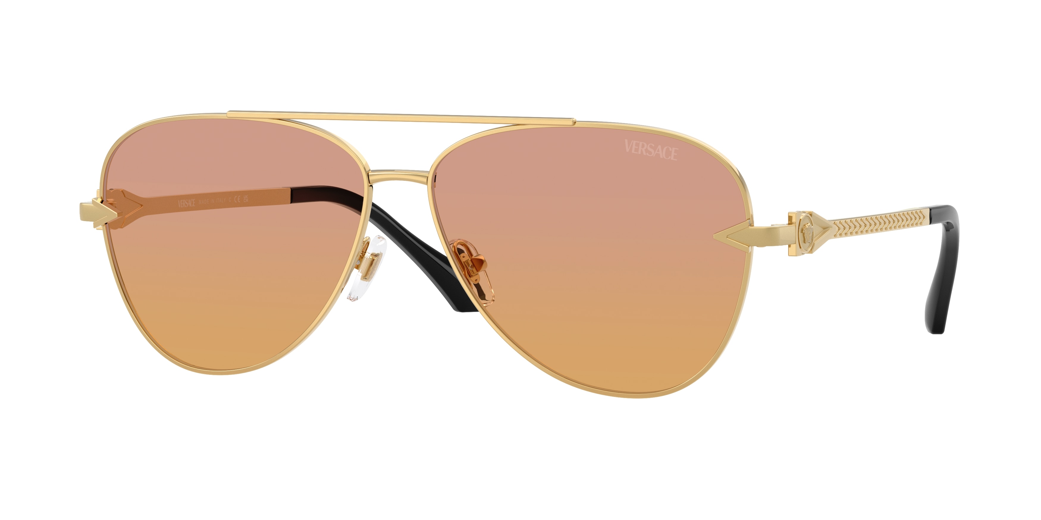 Versace  VE2283 1002EL Gold (Clear Fifty Orange/Dark Pink)