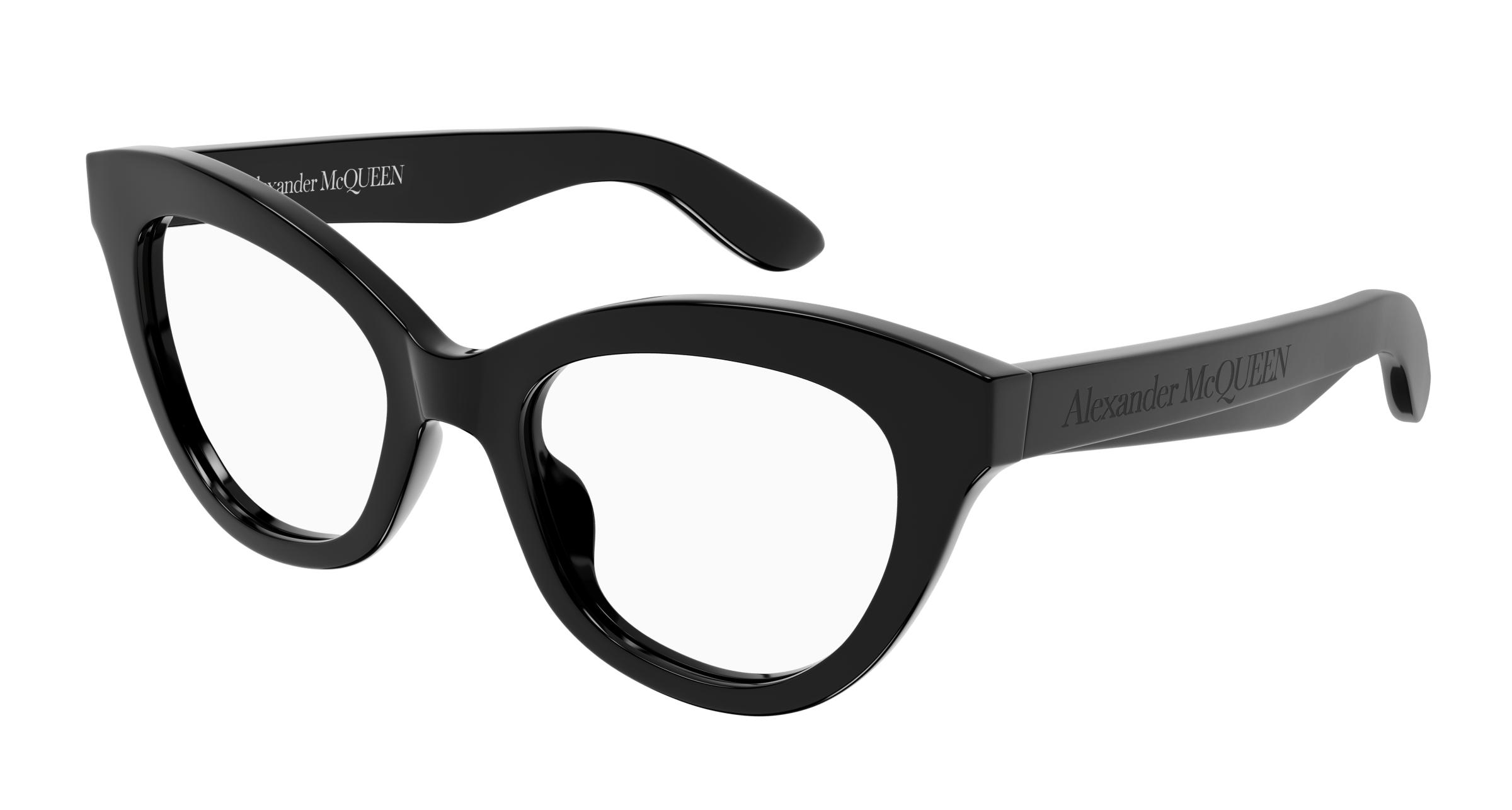 Buy Alexander McQueen Am0395o 001 Black 001 prescription Glasses