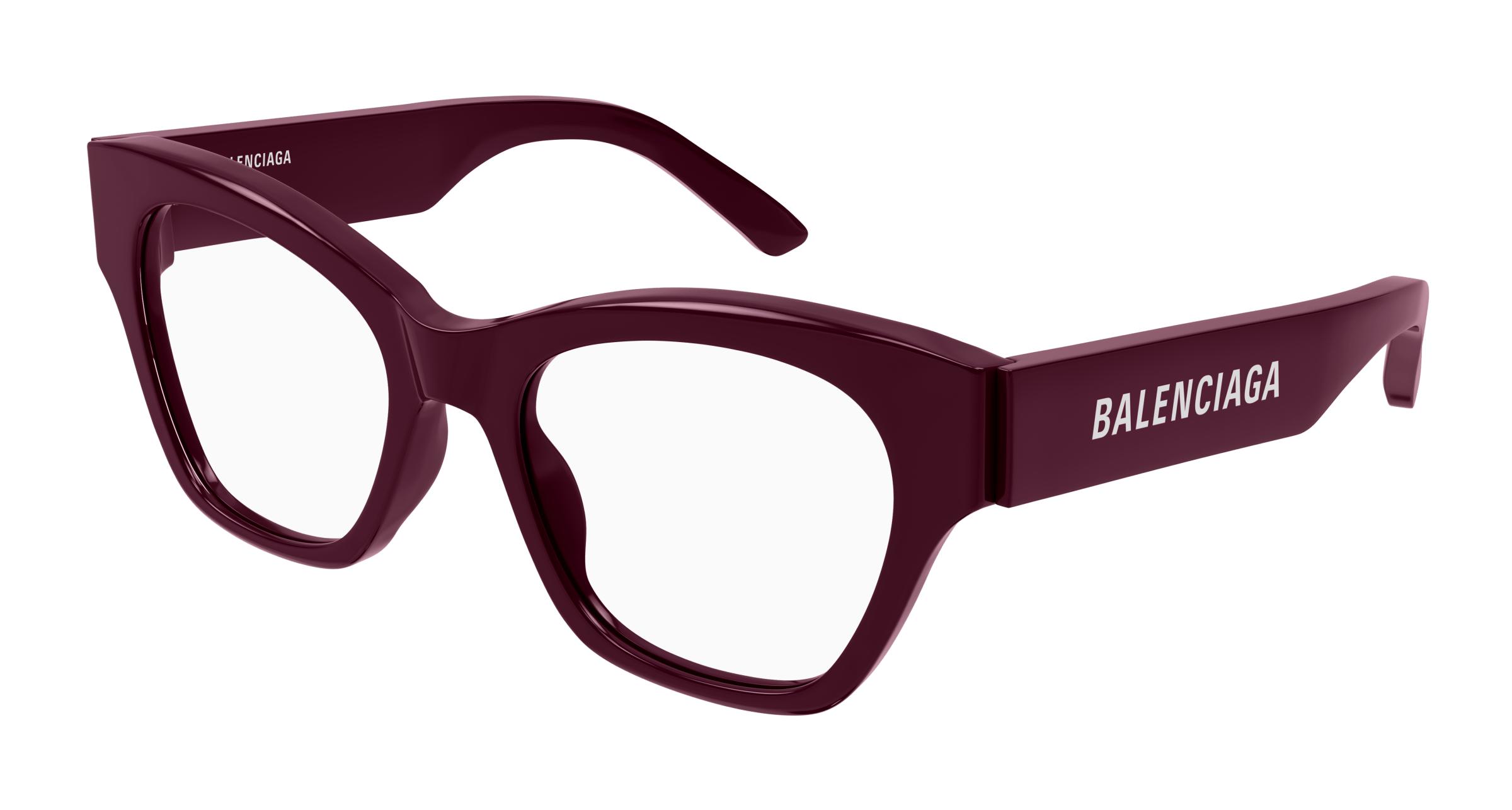 Buy Balenciaga Bb0263o 004 Burgundy 004 prescription Glasses