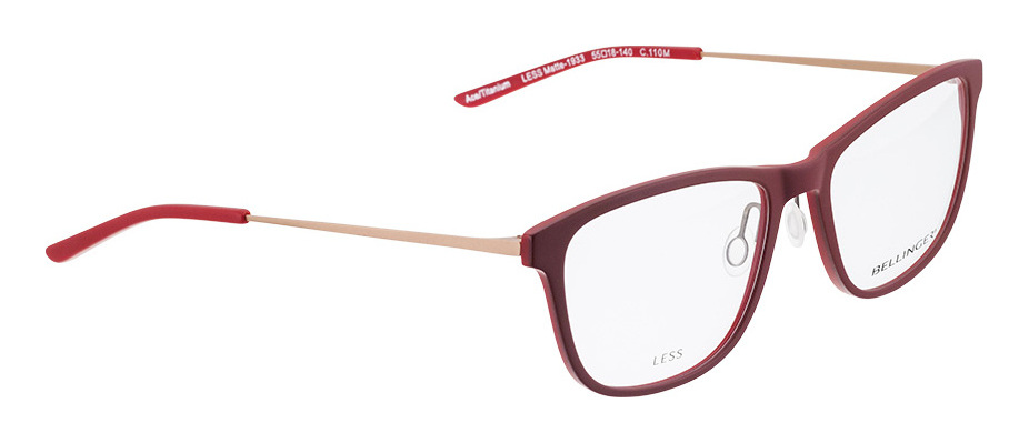 Buy Bellinger Less1933 110m Red Orange prescription Glasses
