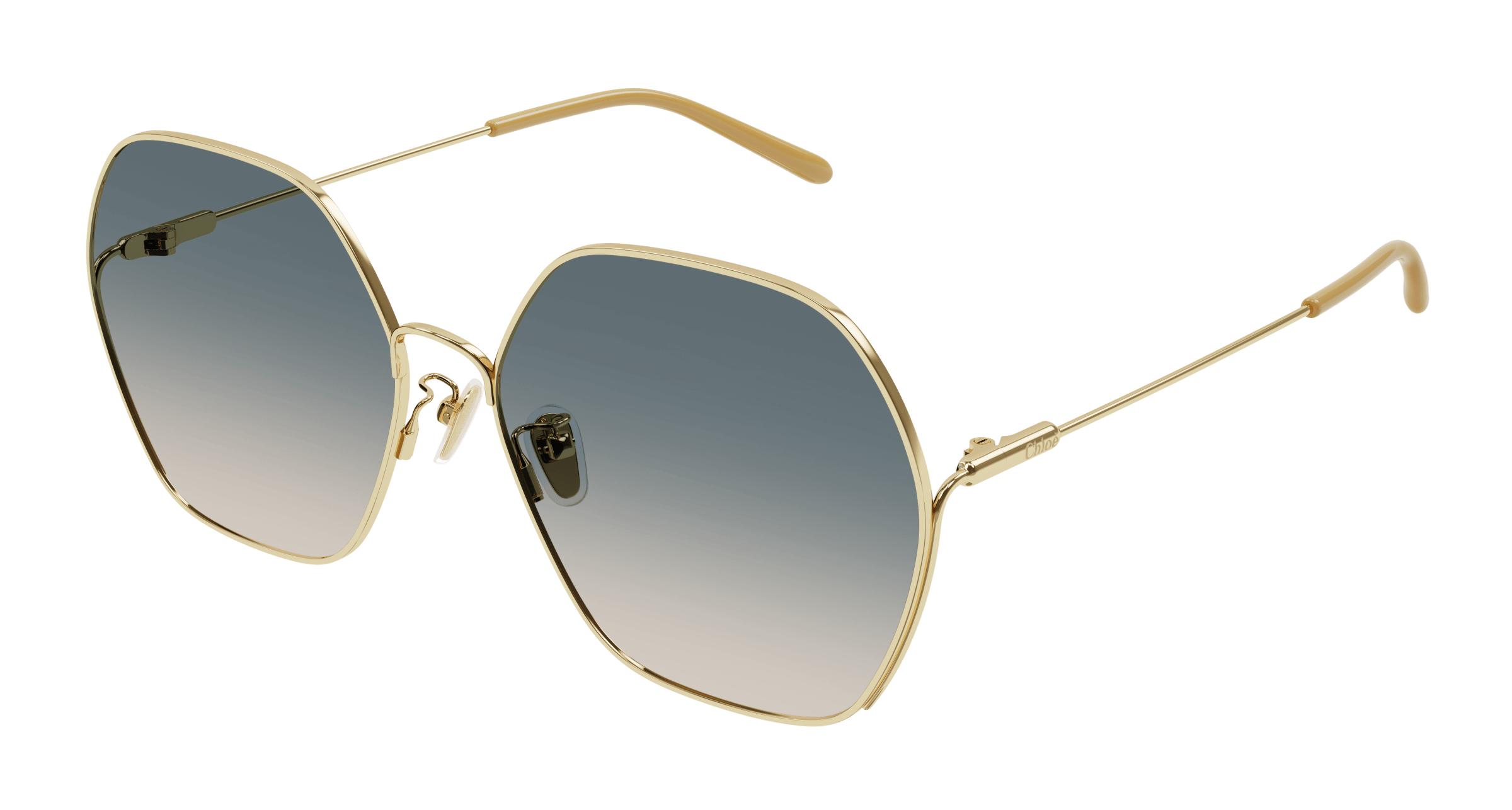 Chloé gold aviator optical glasses deals
