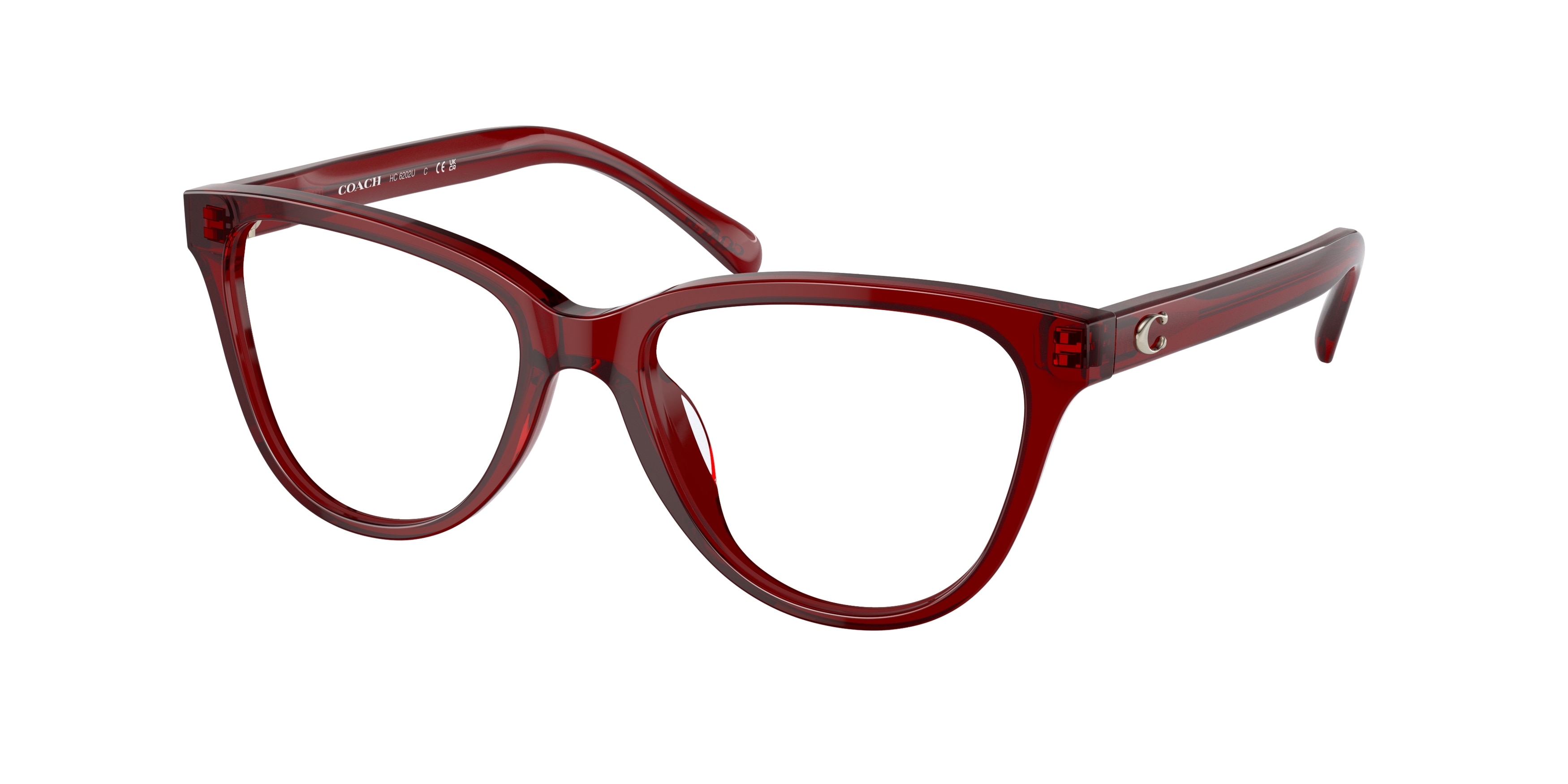 Coach red glasses shop