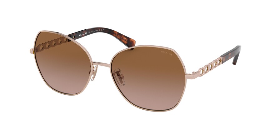 Coach sunglasses rose gold top