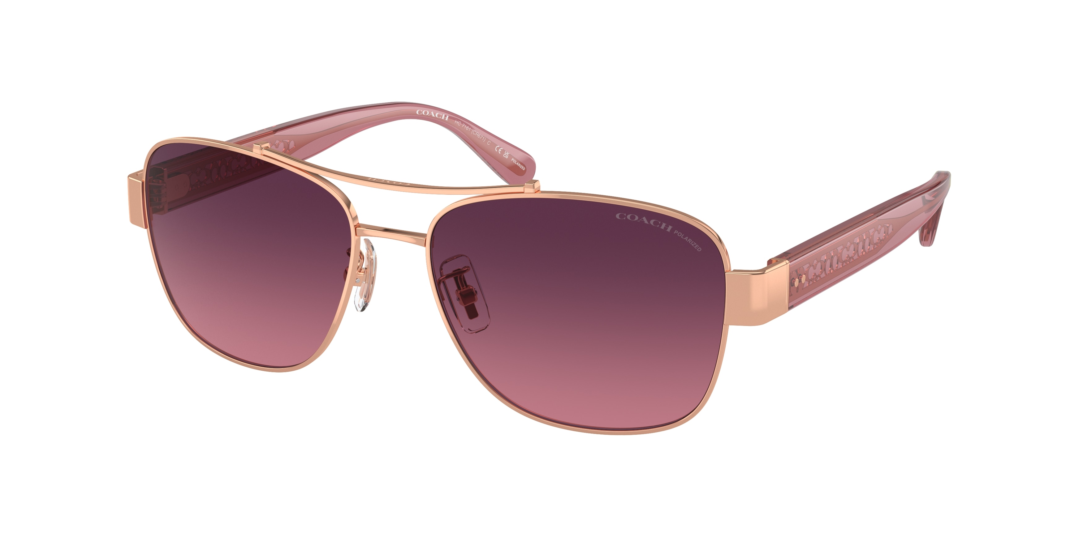 Coach gold sunglasses store