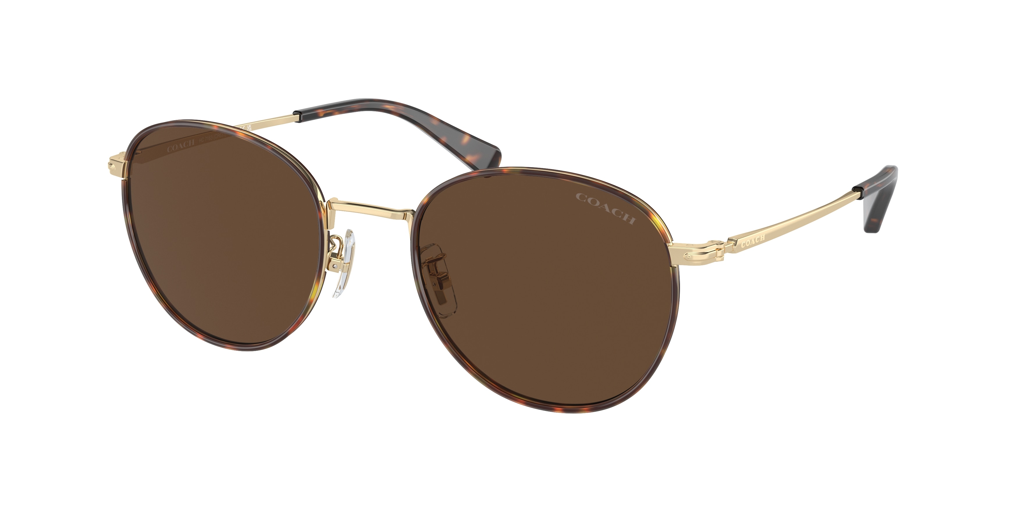 Coach tortoise glasses discount