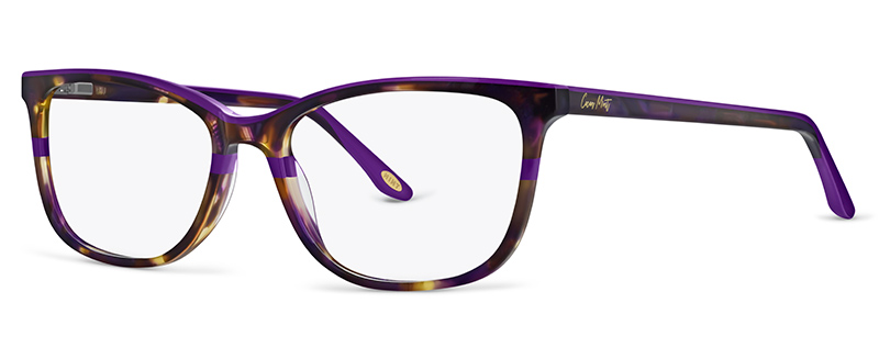 Purple tortoise shell glasses top