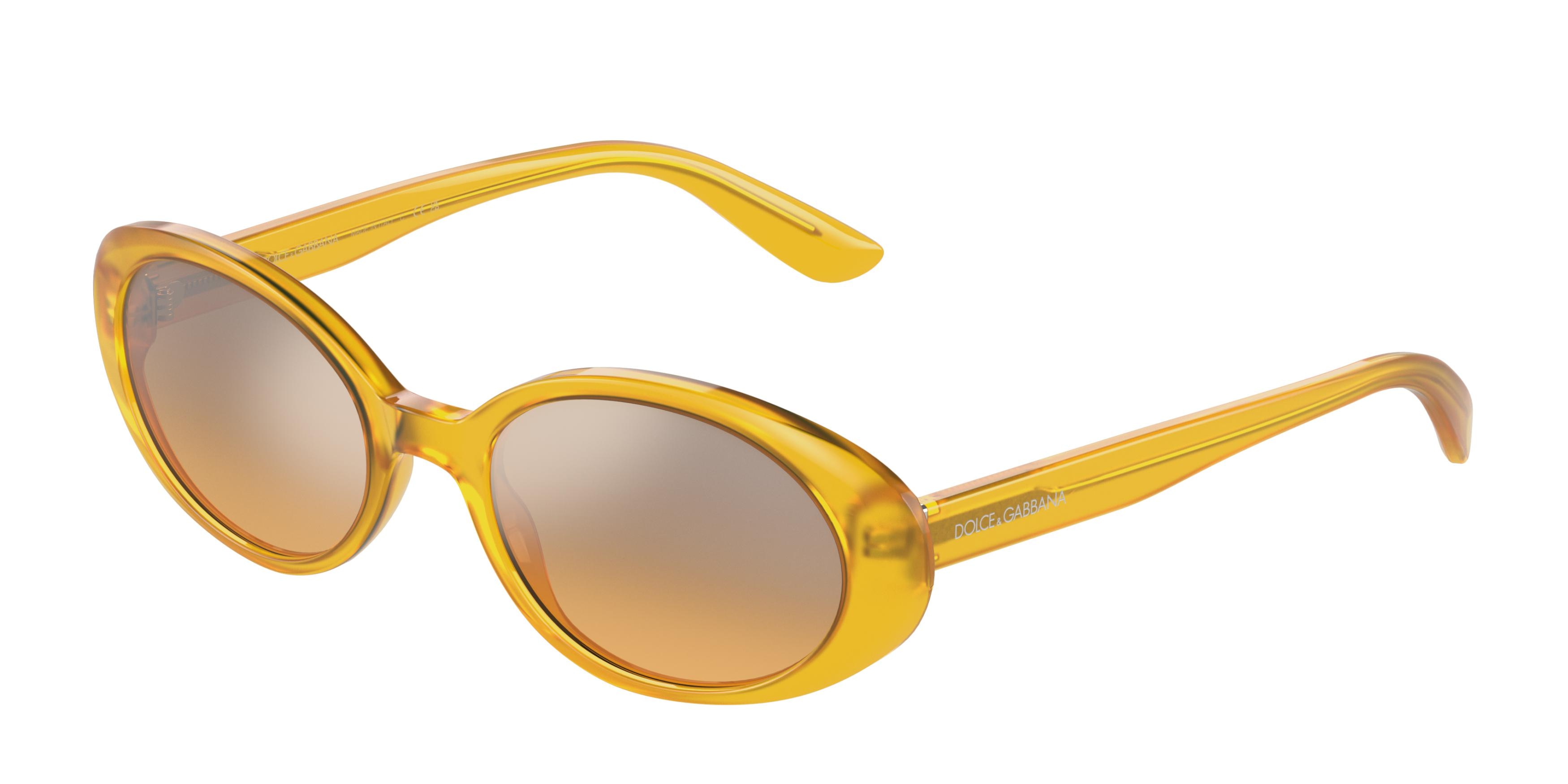 Buy Dolce Gabbana DG4443 32837h Milky Yellow prescription Sunglasses