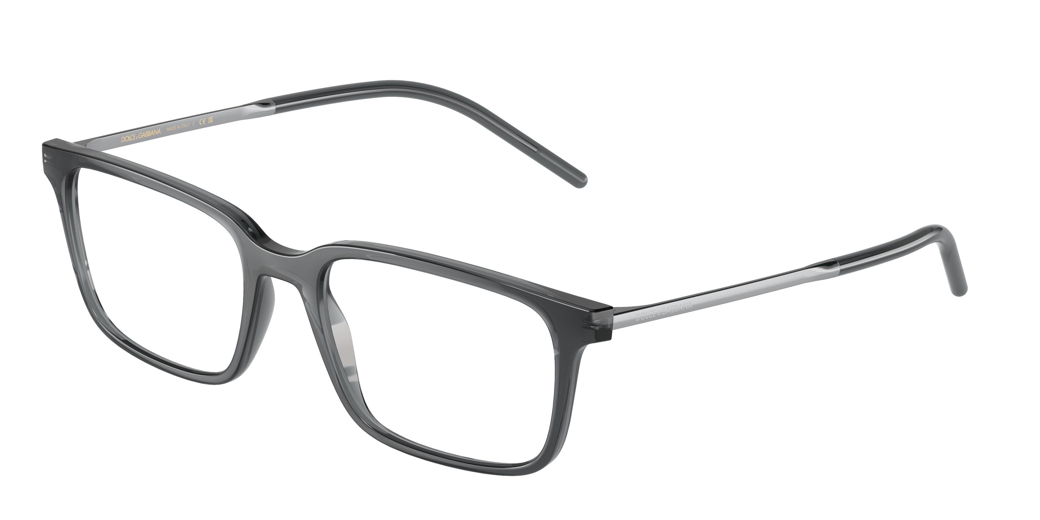 Dolce and gabbana 2025 clear glasses frame