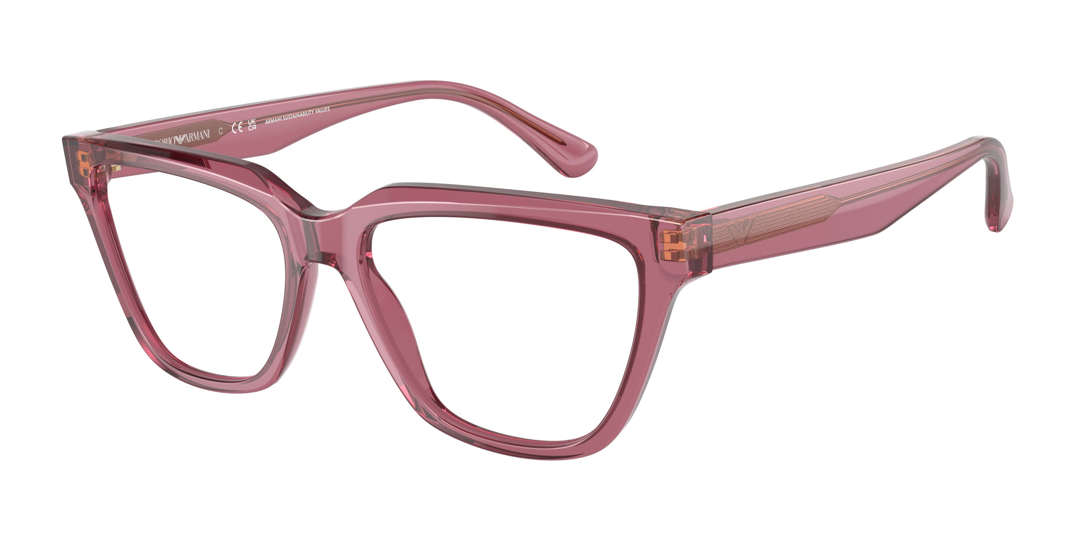 Armani 2025 pink glasses