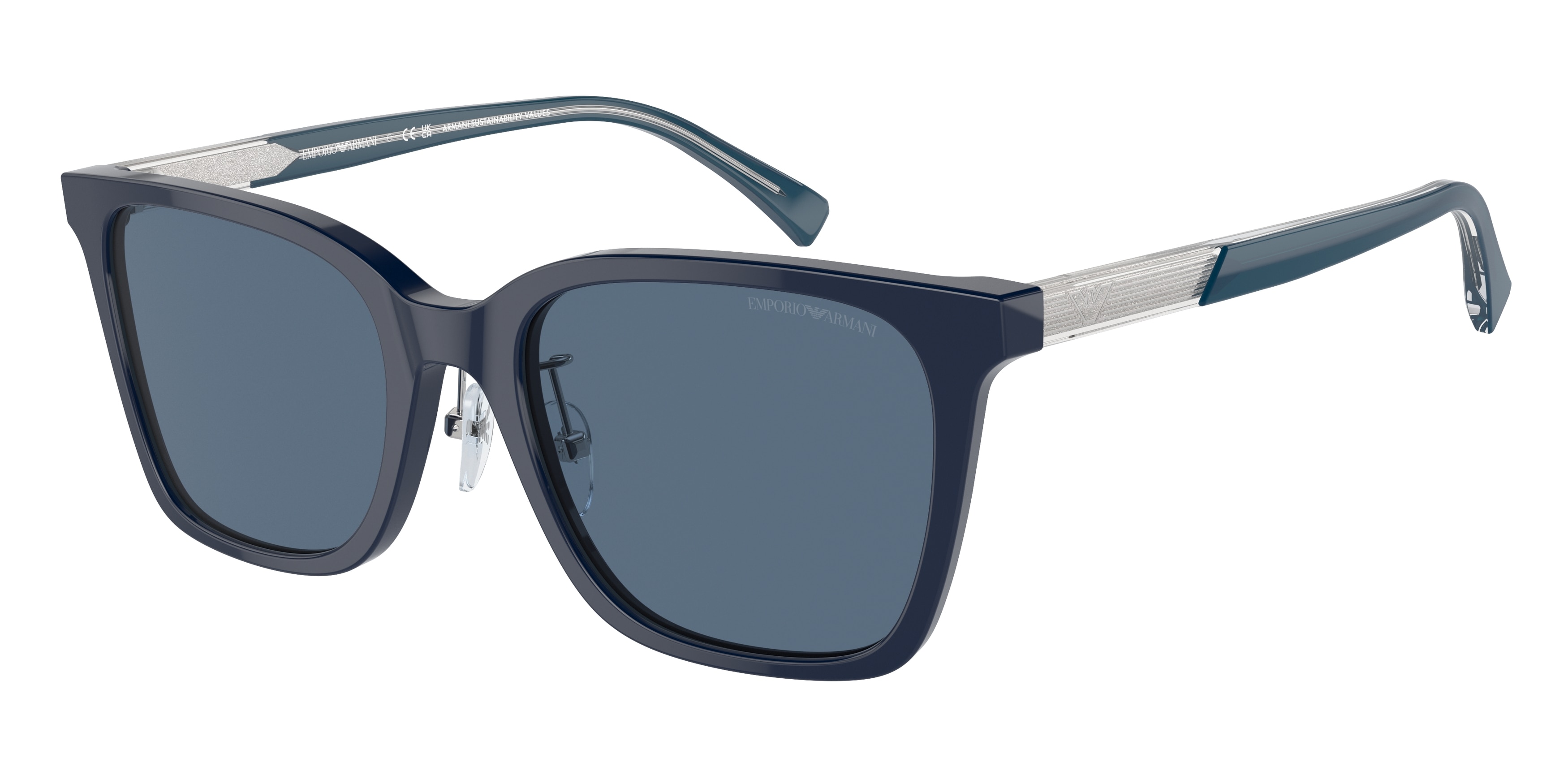 Armani sunglasses blue frame clearance