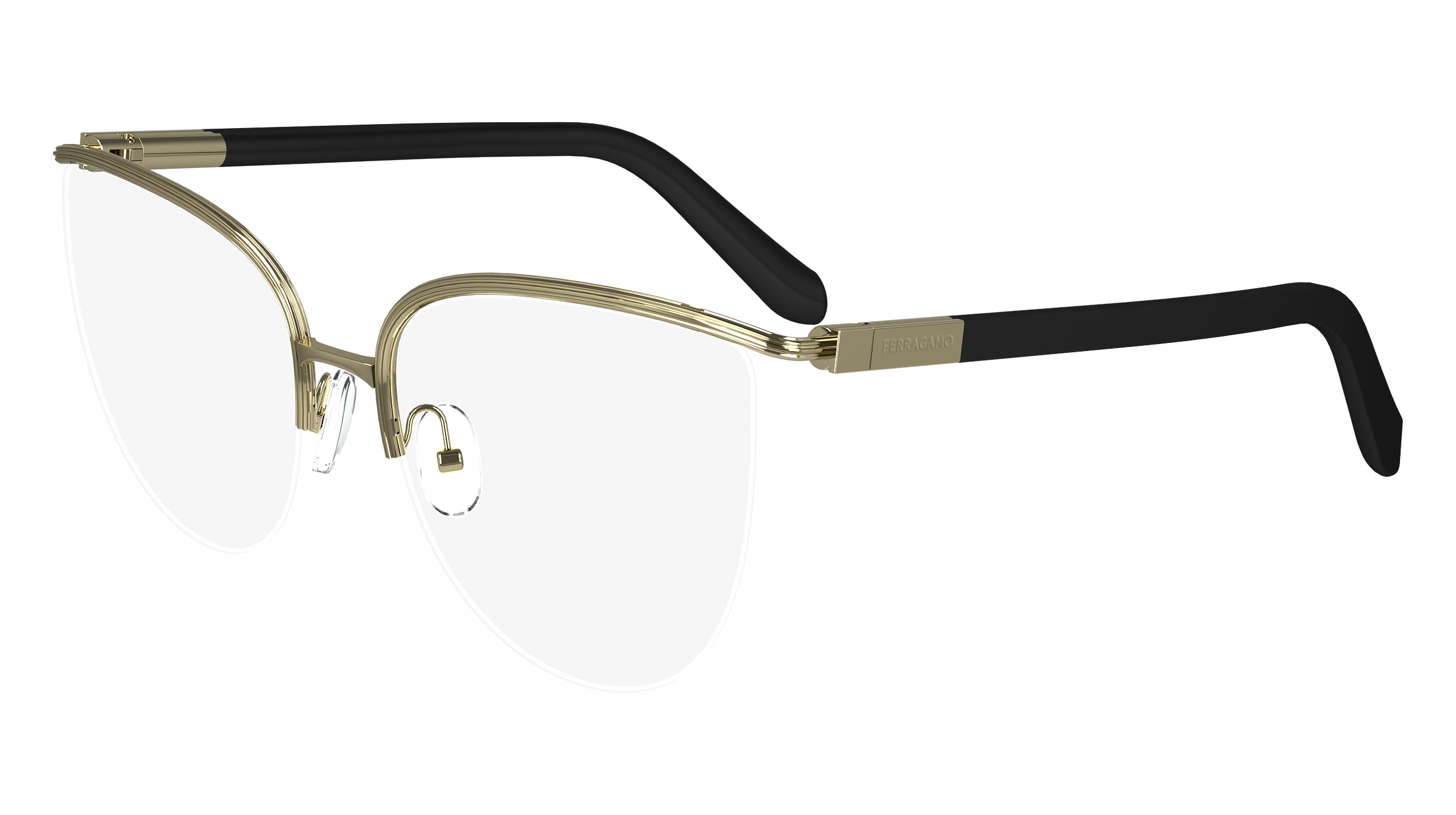 Ferragamo glasses gold clearance