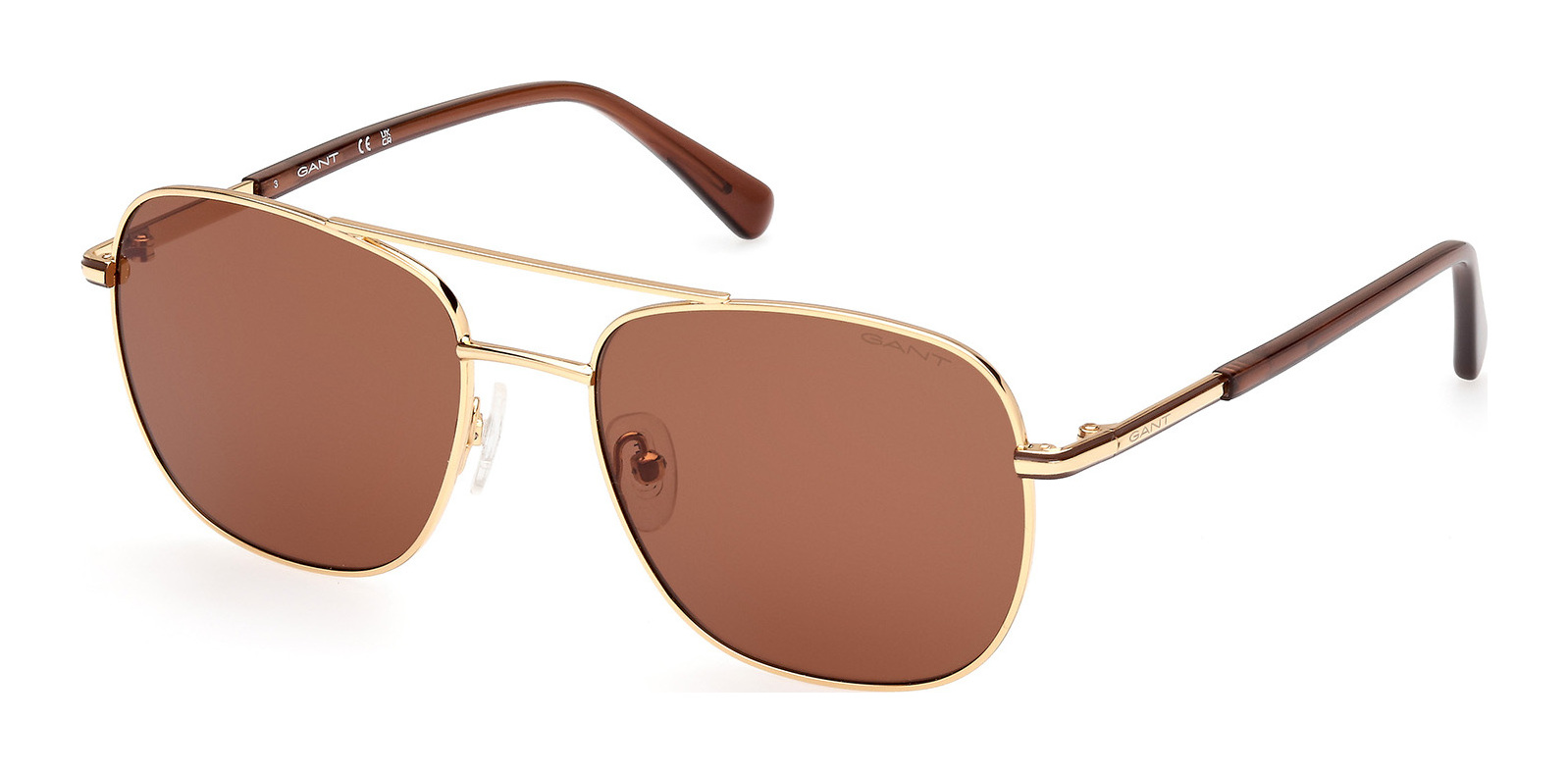 Buy Gant Ga7232 30e Shiny Deep Gold Brown prescription Sunglasses