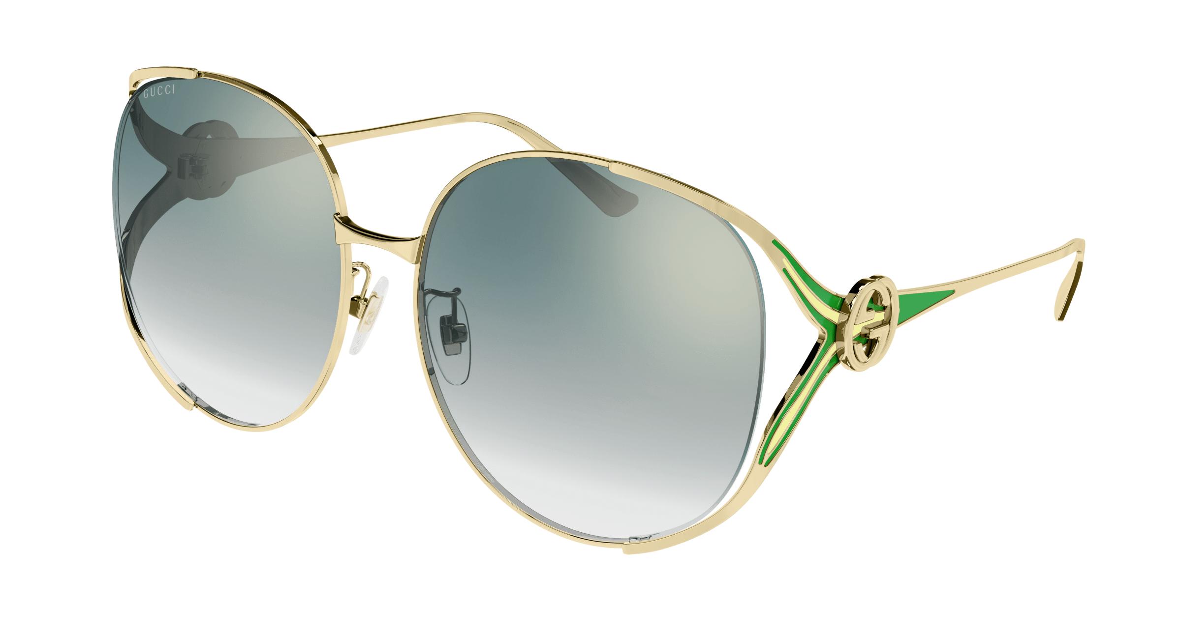 Buy Gucci Gg0225s 006 Gold (006) prescription Sunglasses