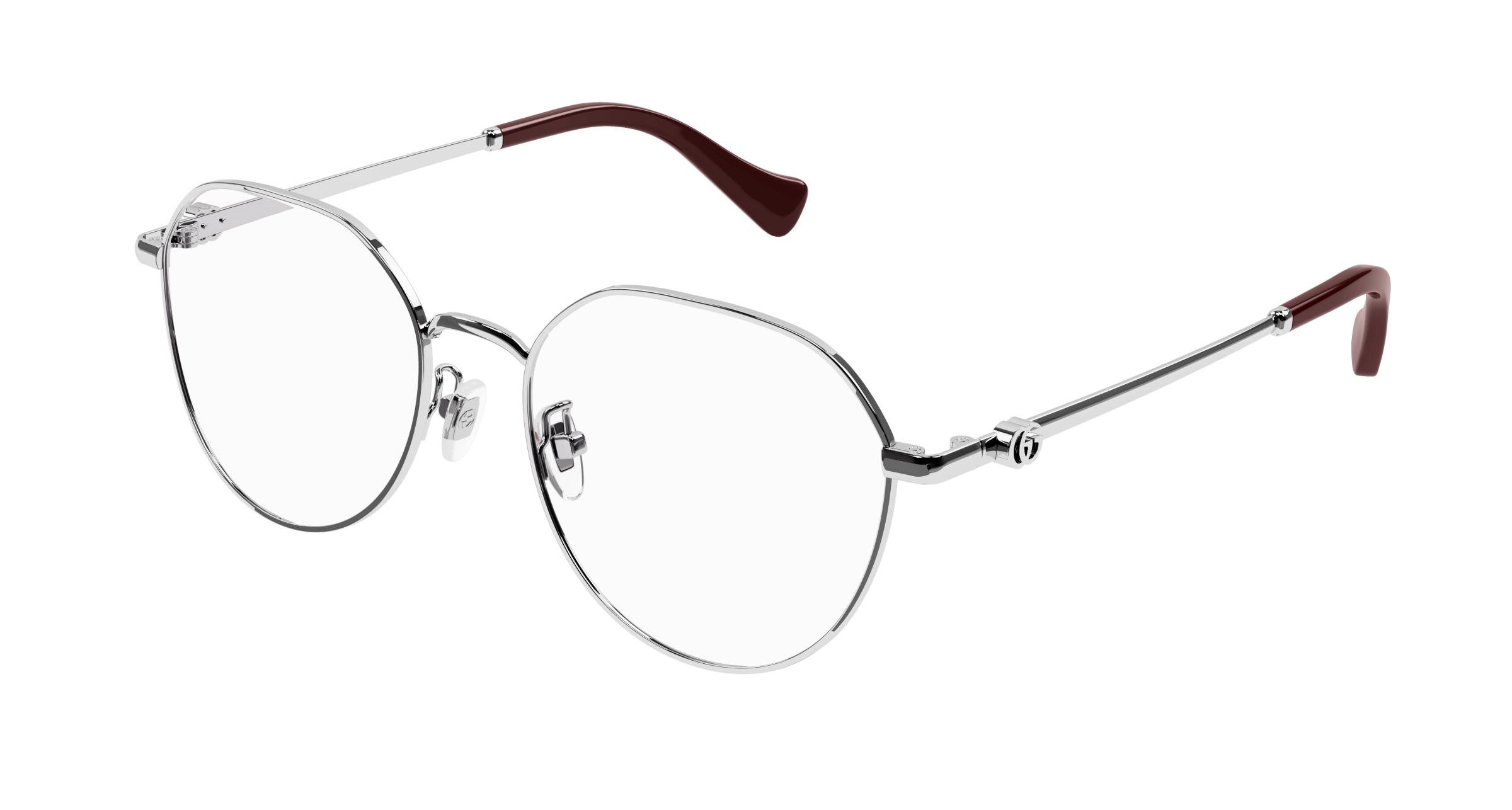 Buy Gucci Gg1145o 004 Silver 004 prescription Glasses