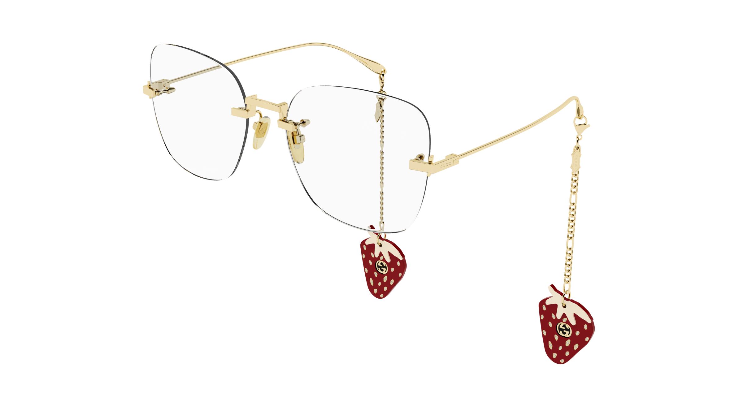 Gucci eyeglasses rimless clearance