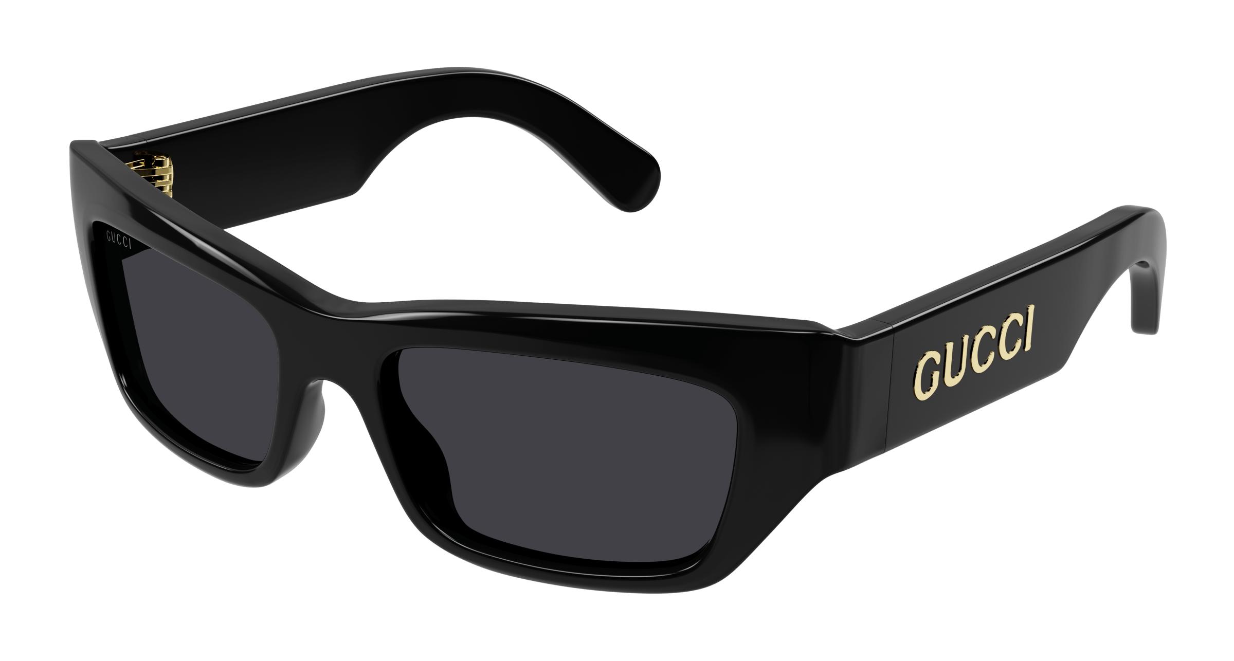 Buy Gucci Gg1296s 001 Black (001) prescription Sunglasses