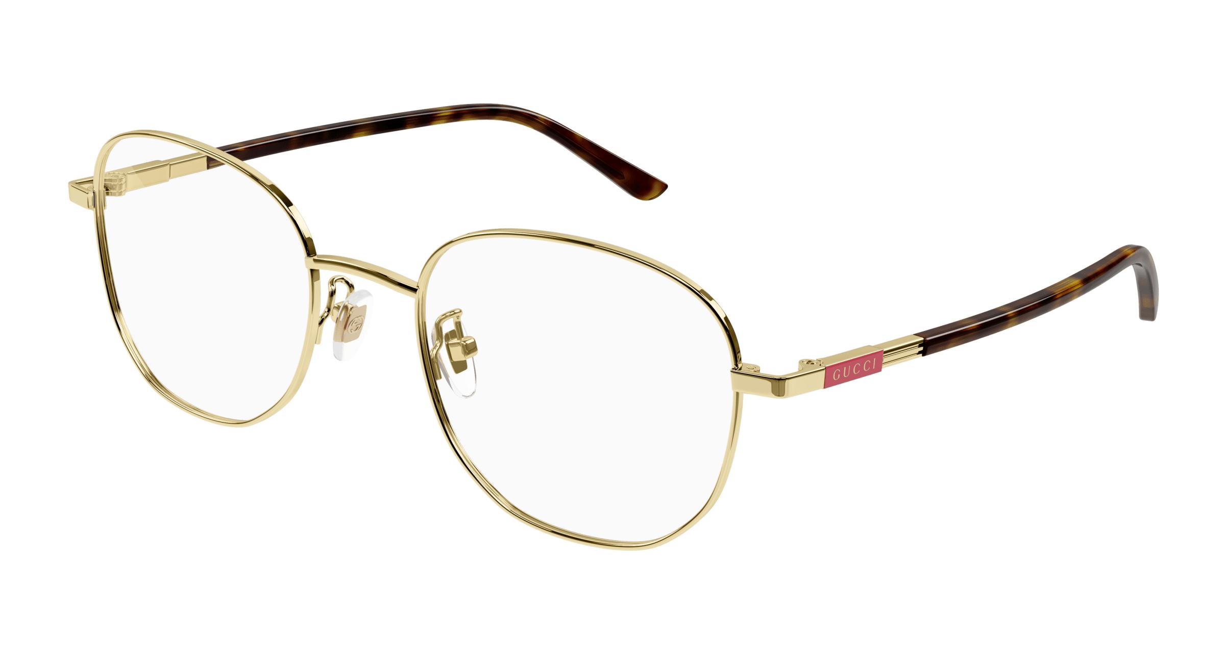 Gold gucci prescription glasses store