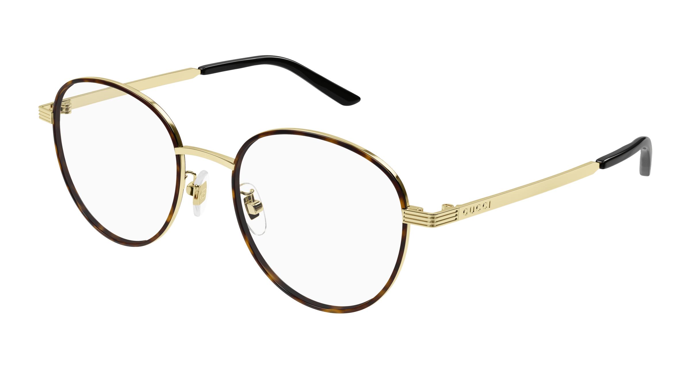 Gucci logo on glasses top