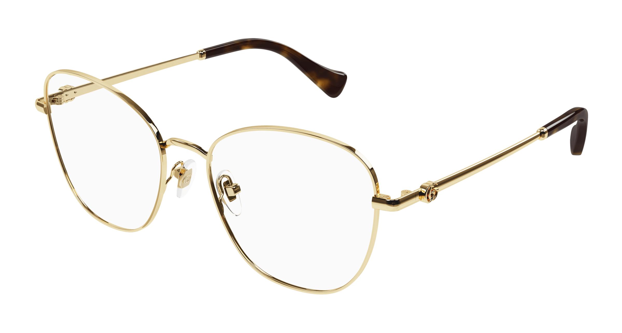 Gucci gold frame reading sale glasses