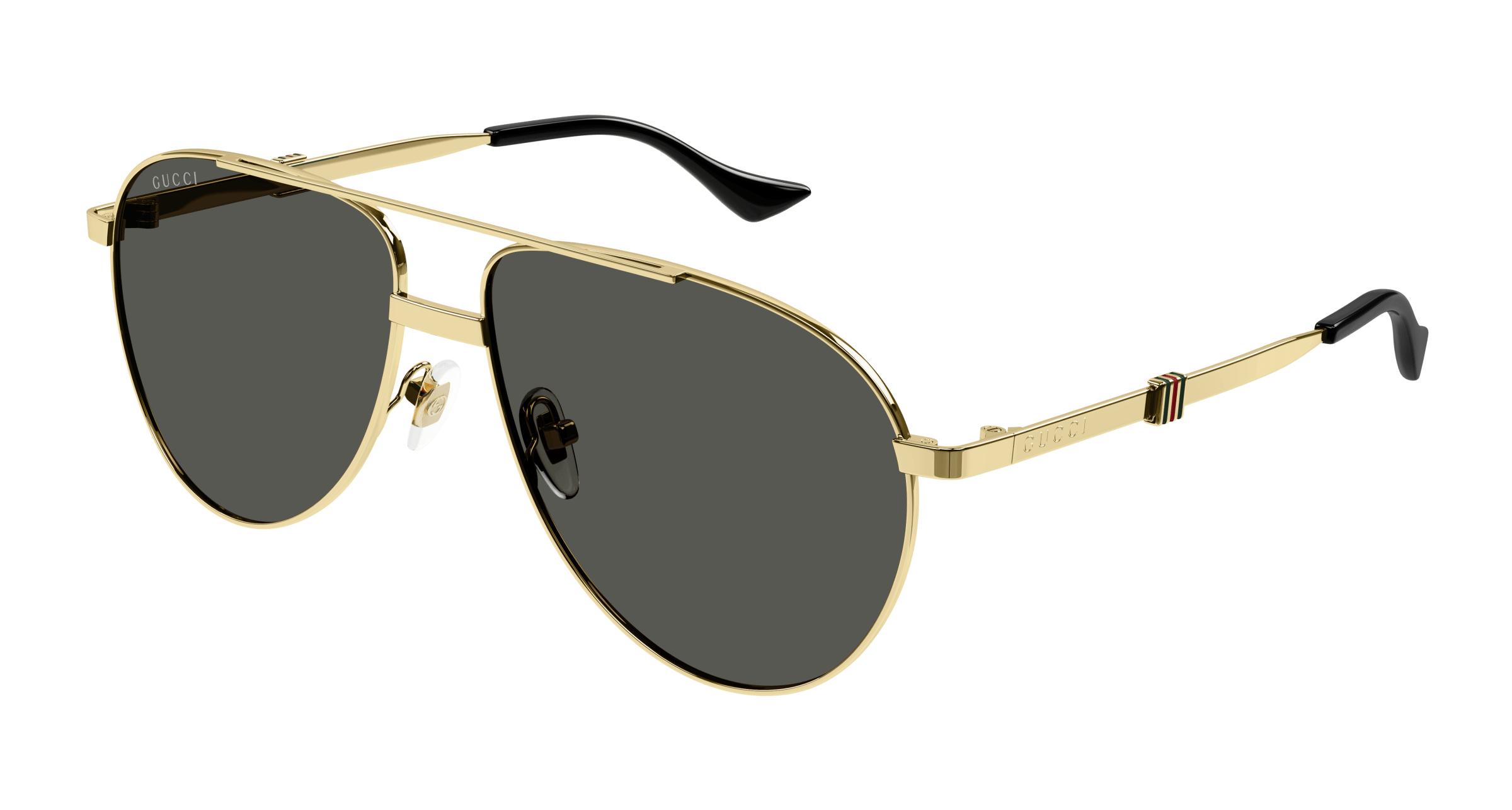 Gucci aviator metal glasses cheap with web