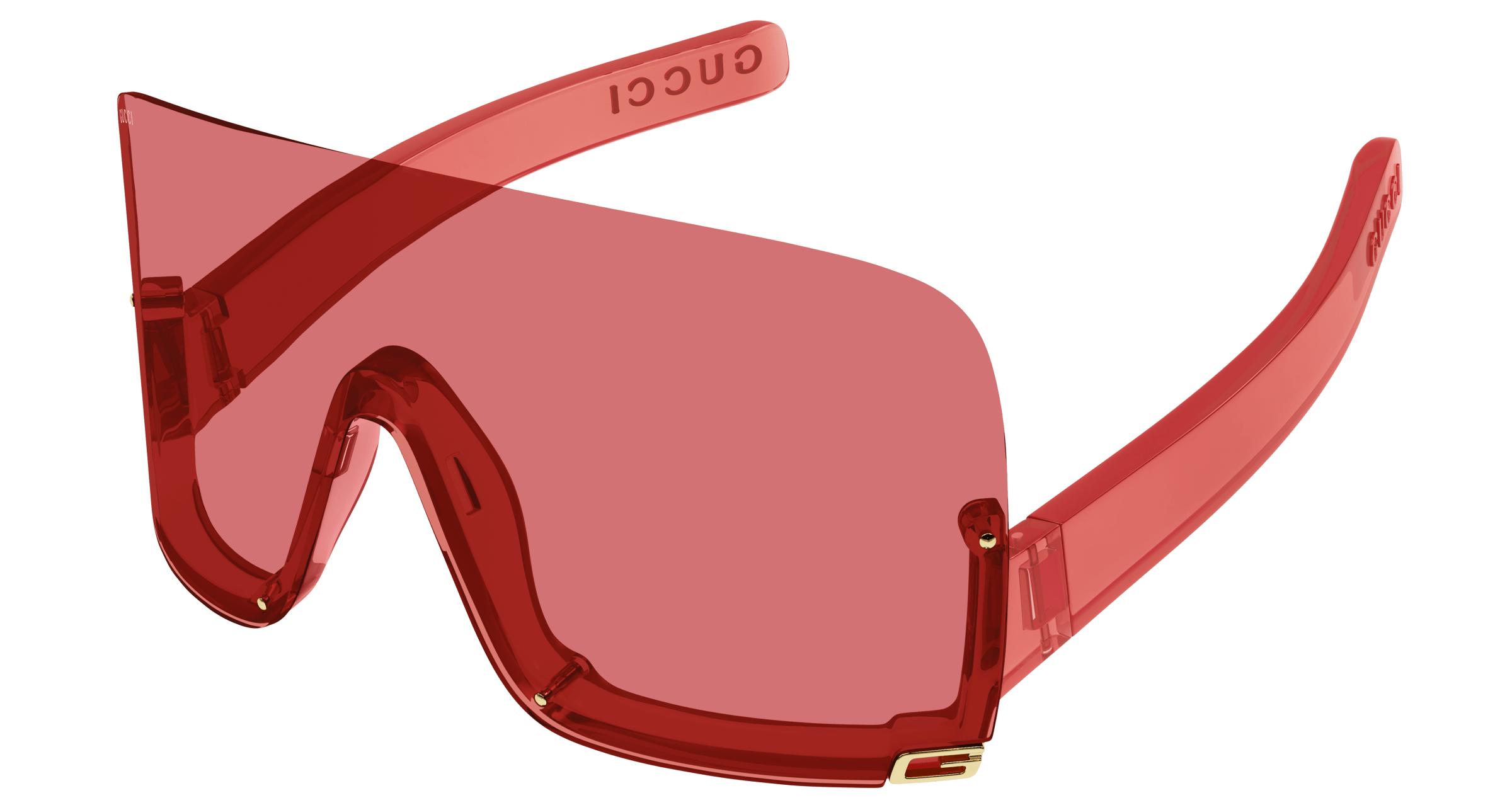 Gucci red lens sunglasses top