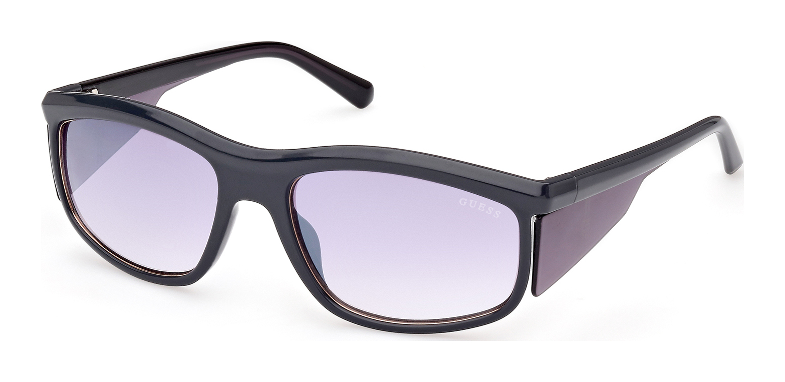 Guess blue mirrored sunglasses hot sale