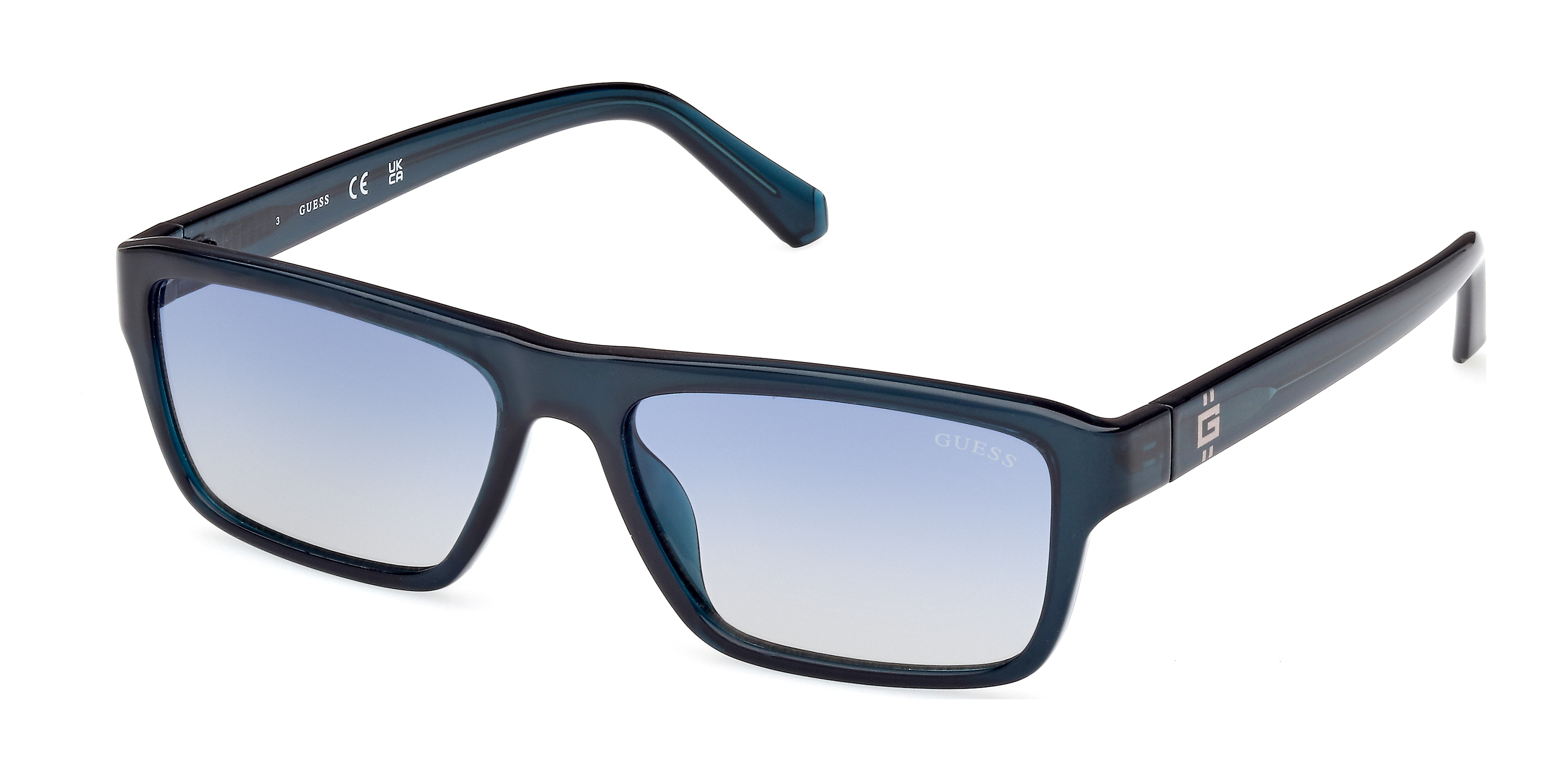 Guess sunglasses deals blue mirror