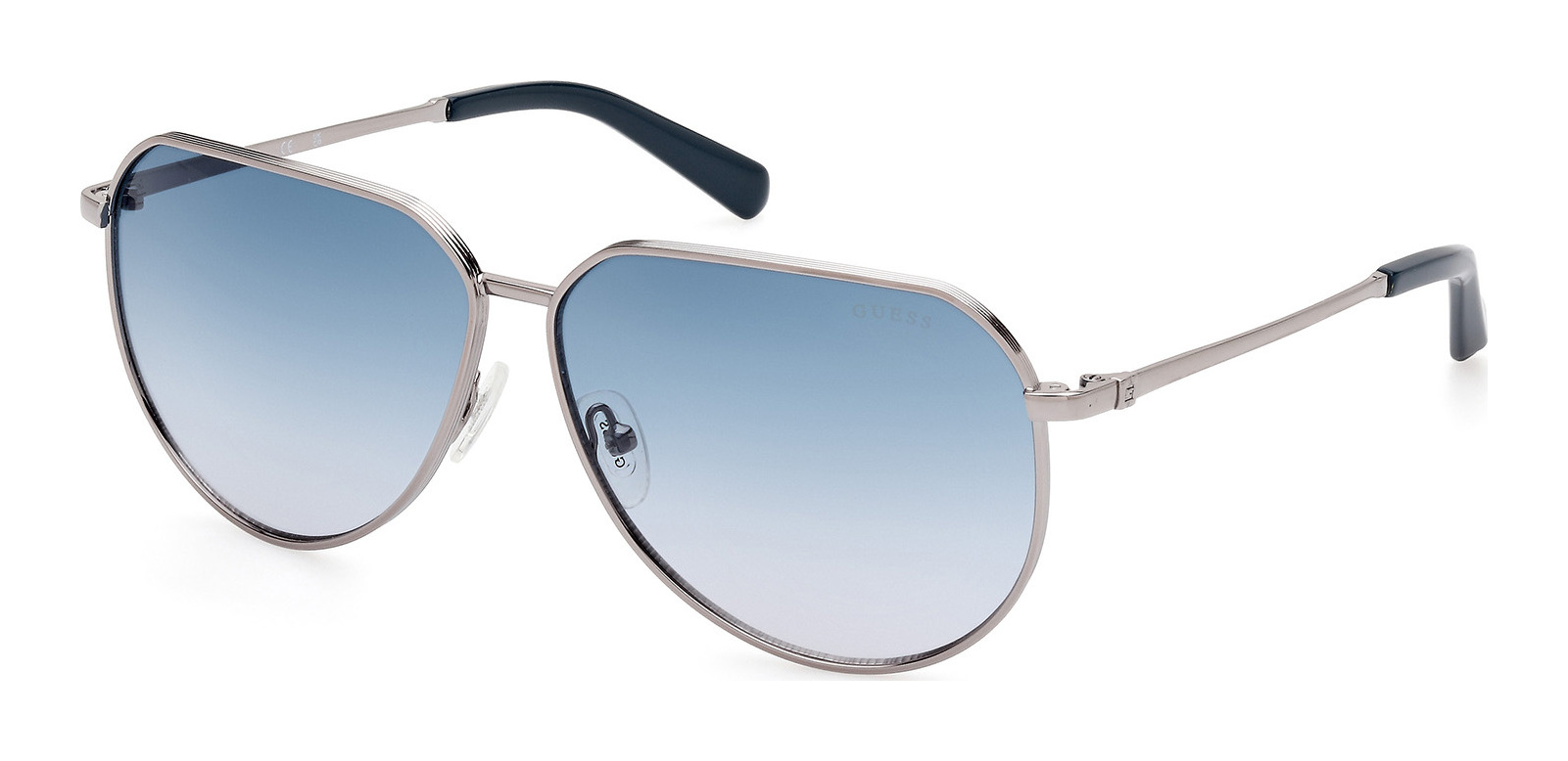 Guess aviator sunglasses blue hot sale