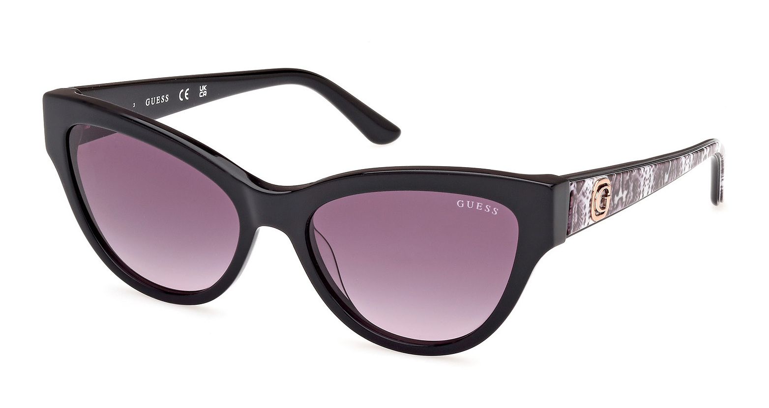 Buy Guess Gu00112 20b Shiny Grey Prescription Sunglasses 6192