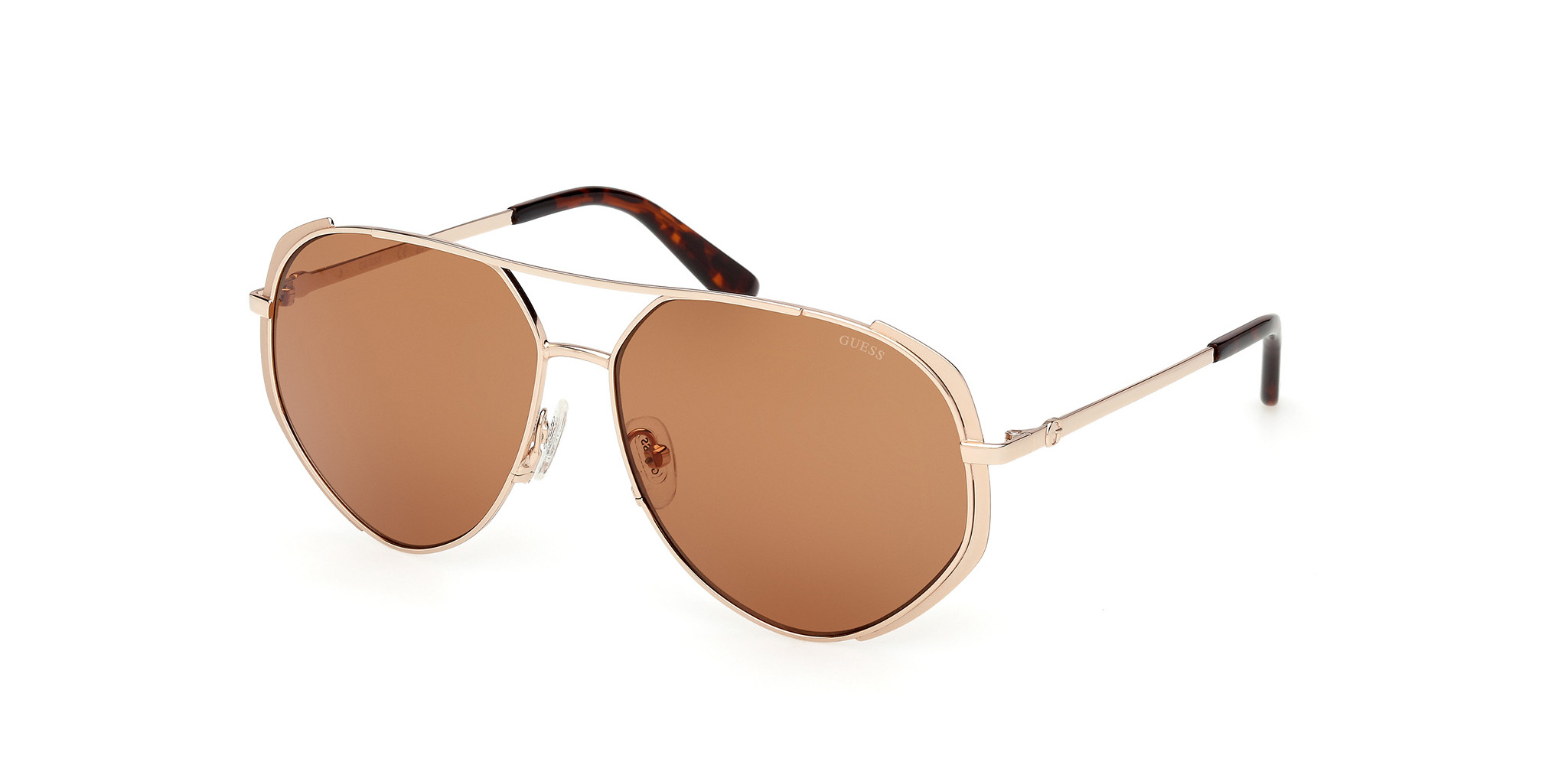 Buy Guess Matte Pale Gold Shiny Pale Gold Sunglasses Online