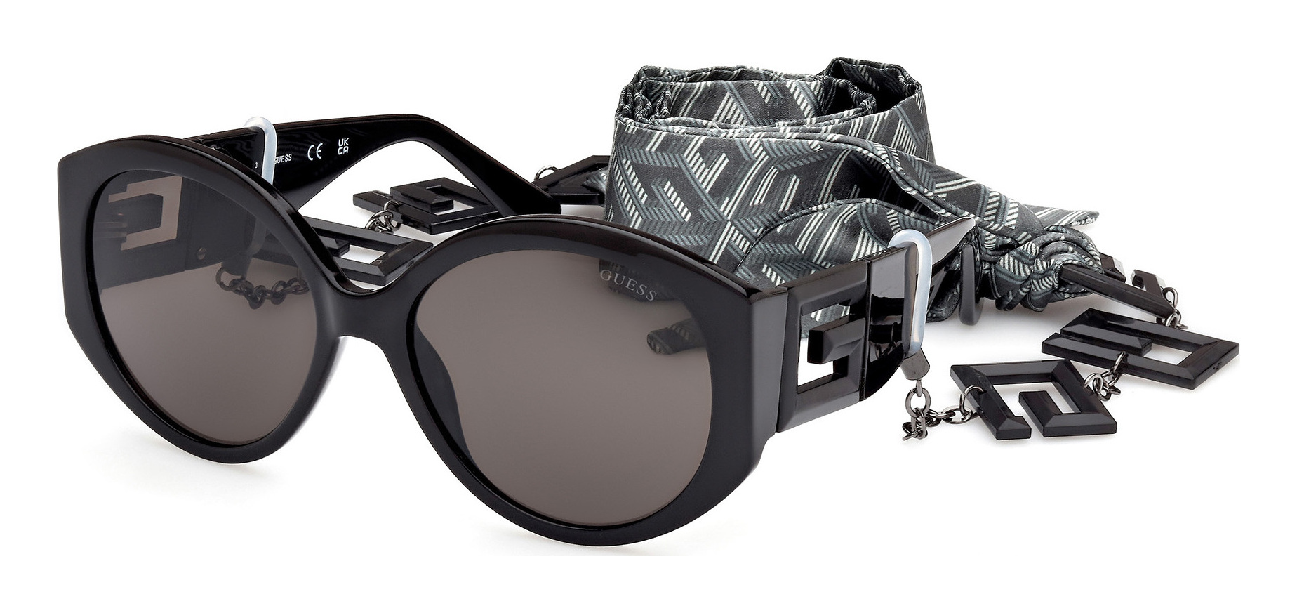 Buy Guess Shiny Black Sunglasses Online - Sunglasses.ie display picture 1