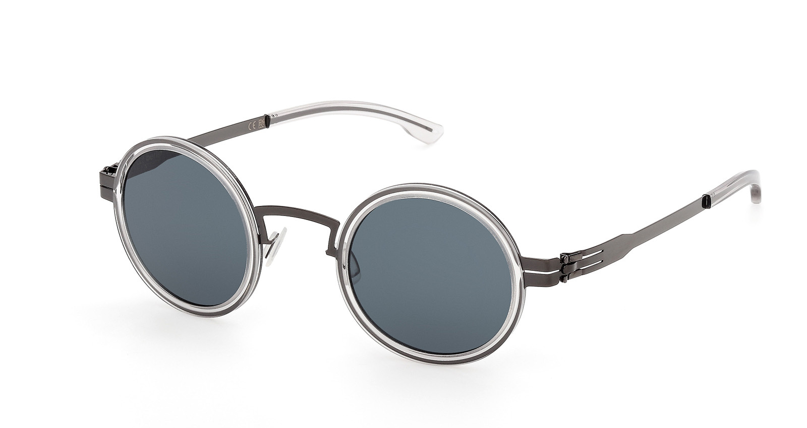 Buy Ic! Berlin Black/gradient Shiny Gunmetal Sunglasses Online