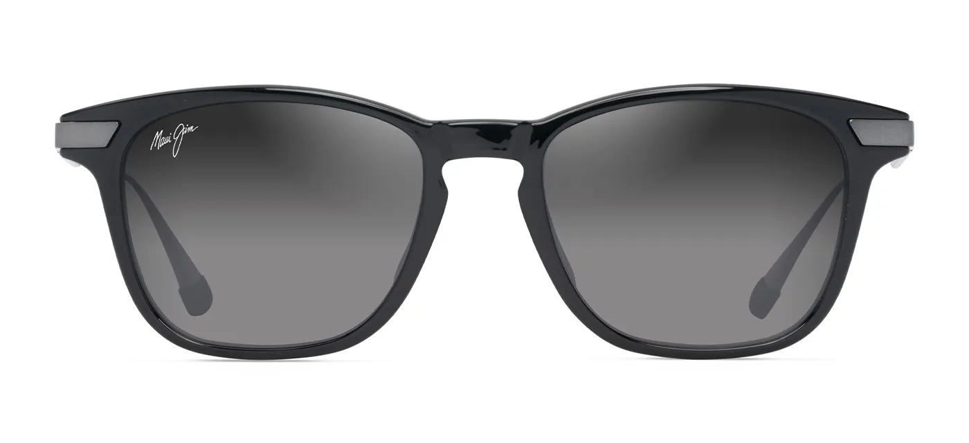 Buy Maui Jim Shiny Black With Gunmetal Sunglasses Online - Sunglasses.ie