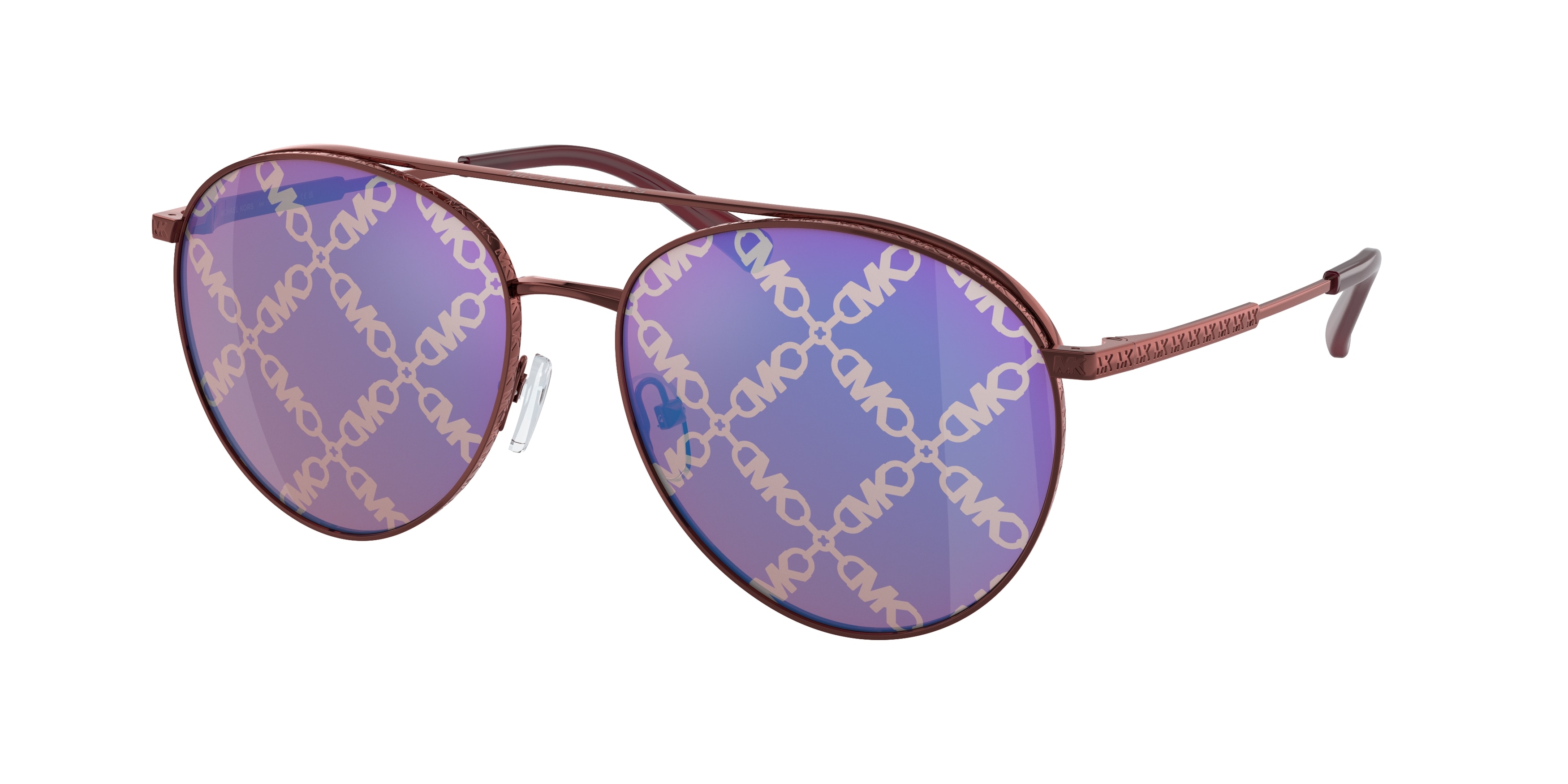 Michael kors 2025 purple aviator sunglasses