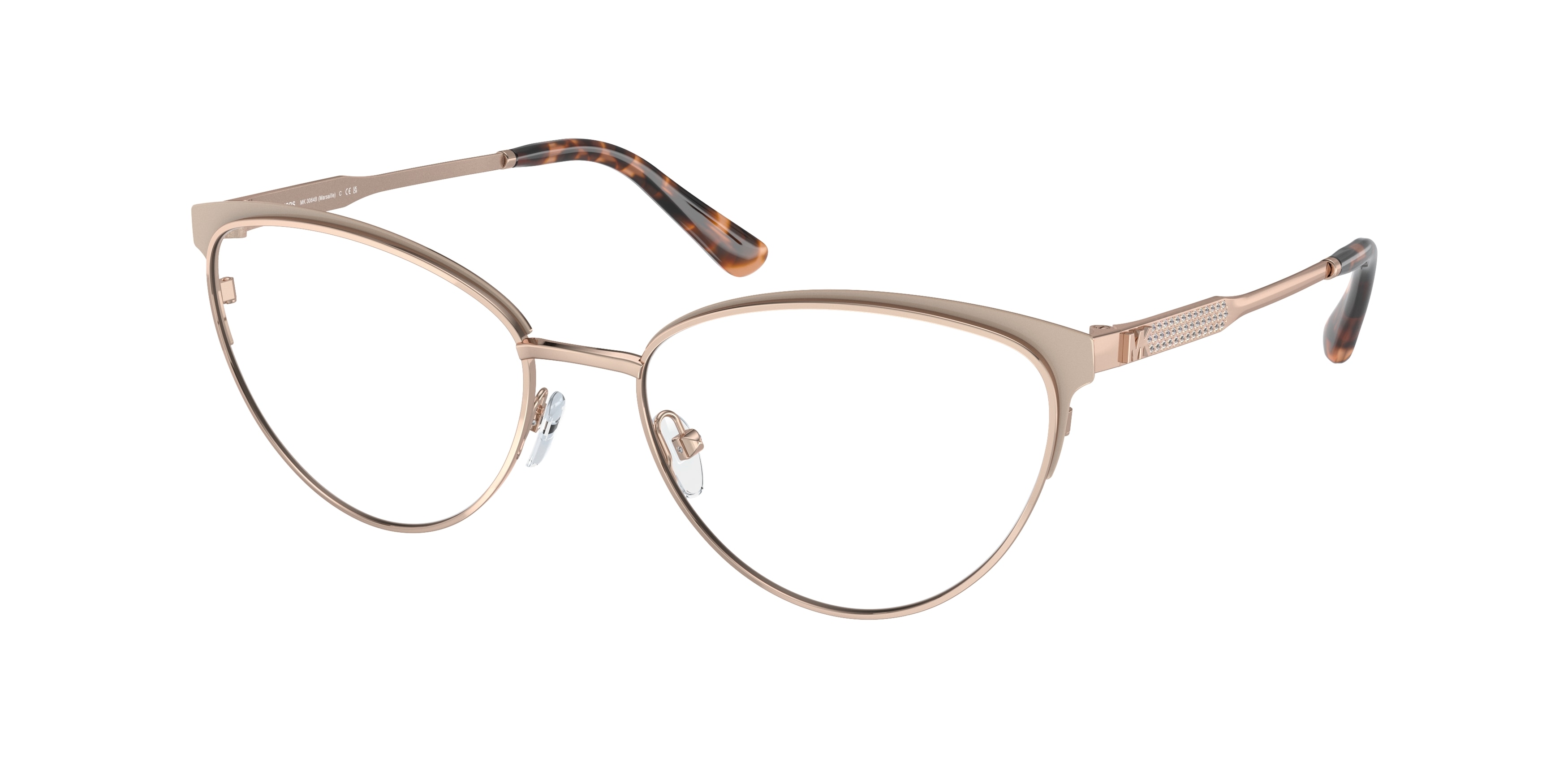 Michael kors rose outlet gold aviator eyeglasses