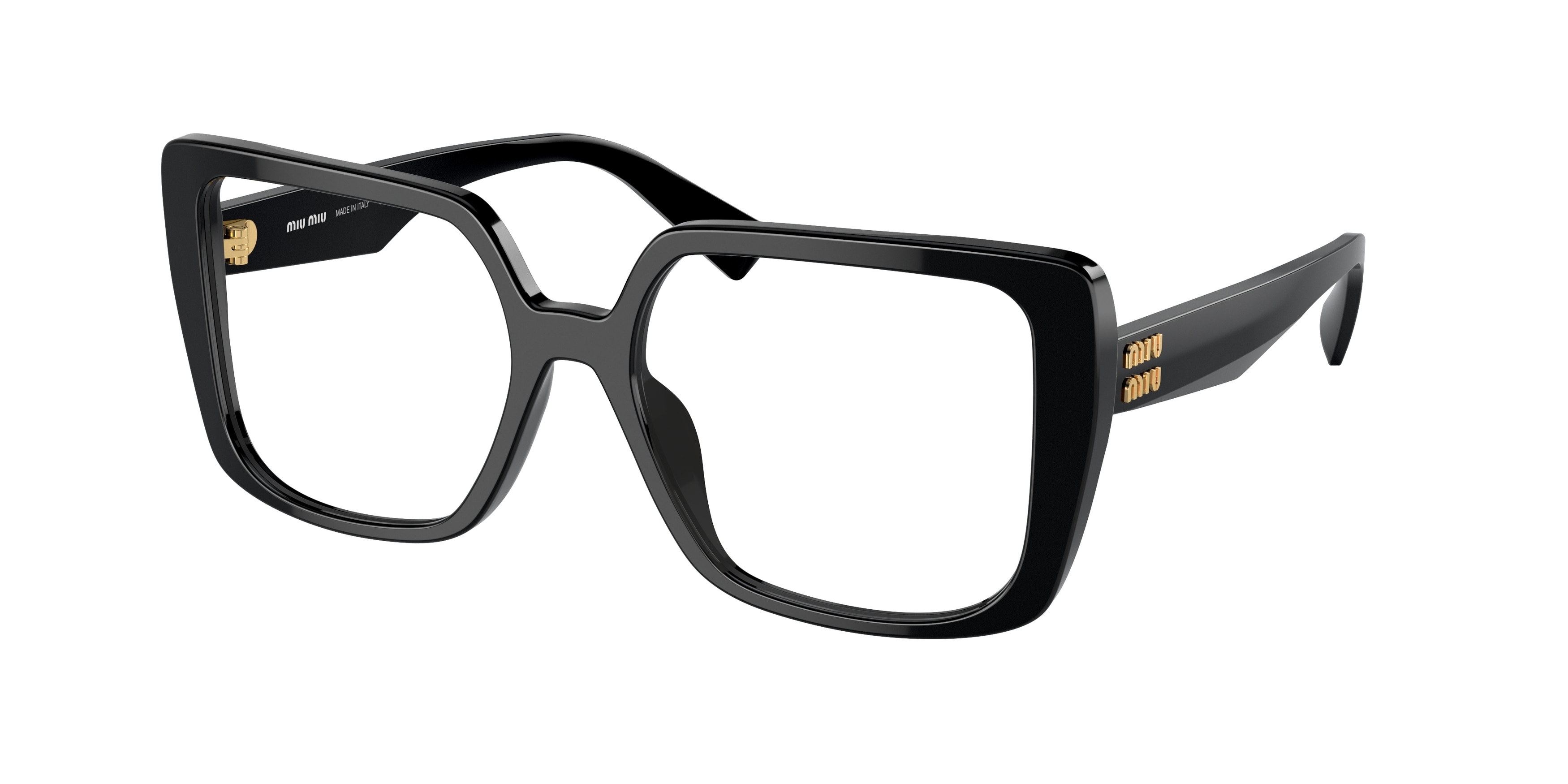 Buy Miu Miu MU 06VV 1ab1o1 Black prescription Glasses