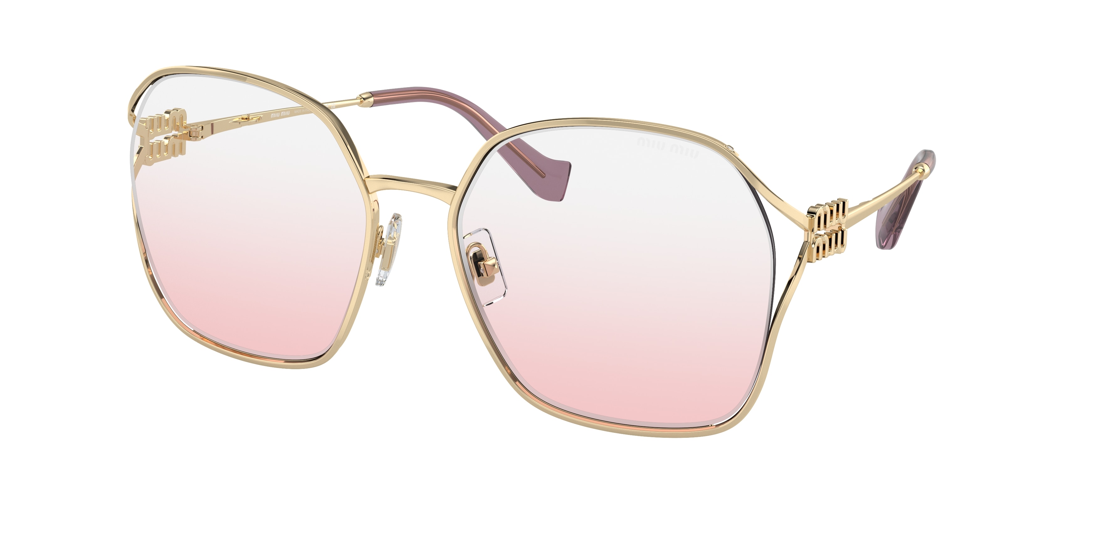 Buy Miu Miu MU 52WS Zvn04z Pale Gold prescription Sunglasses