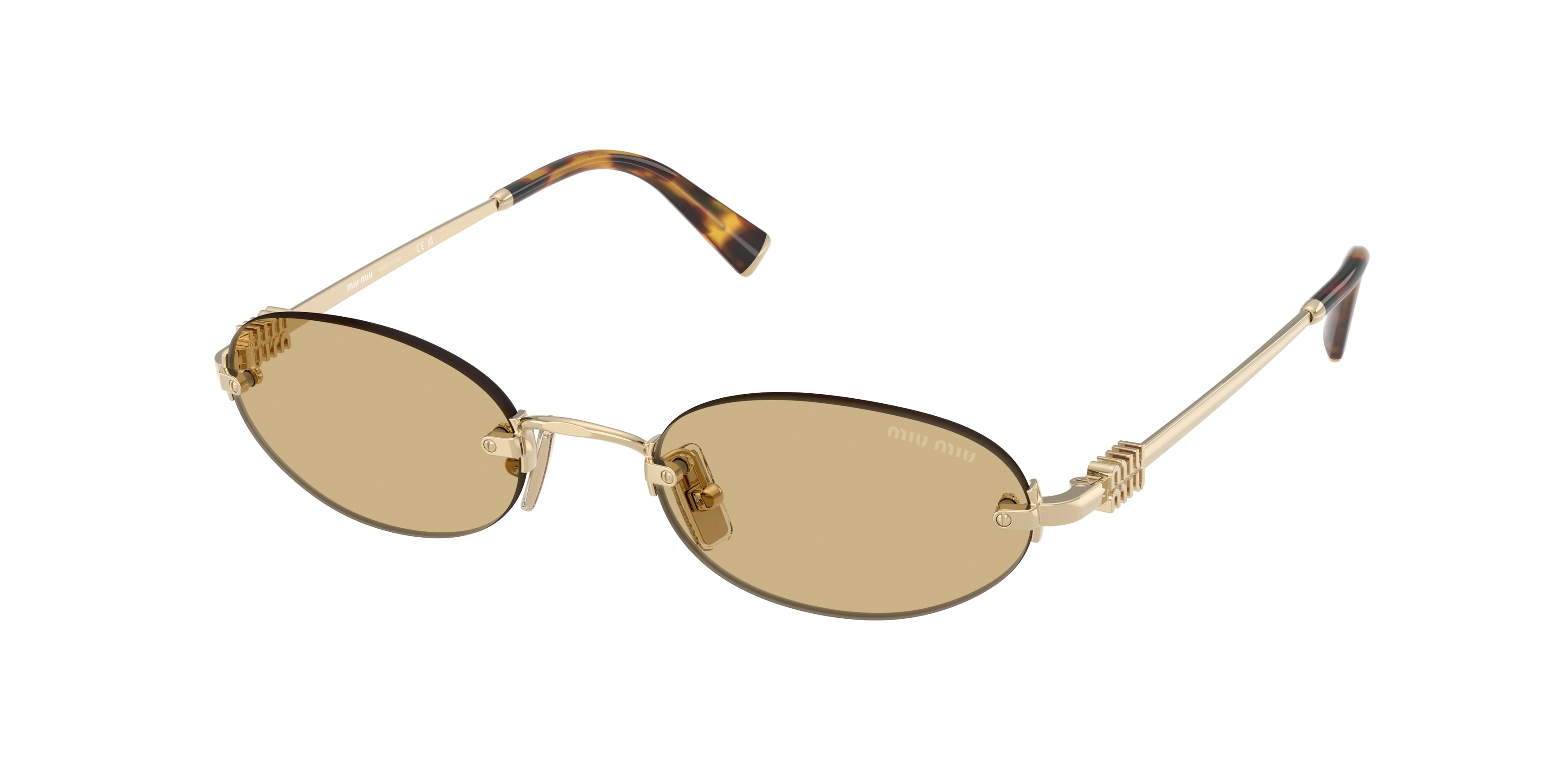 MIU MIU Women’s Metal Sunglasses | Gold & Nude | Brown Gradient Lenses | New IMG_0890_277703be-9b78-4efb-  main image 4