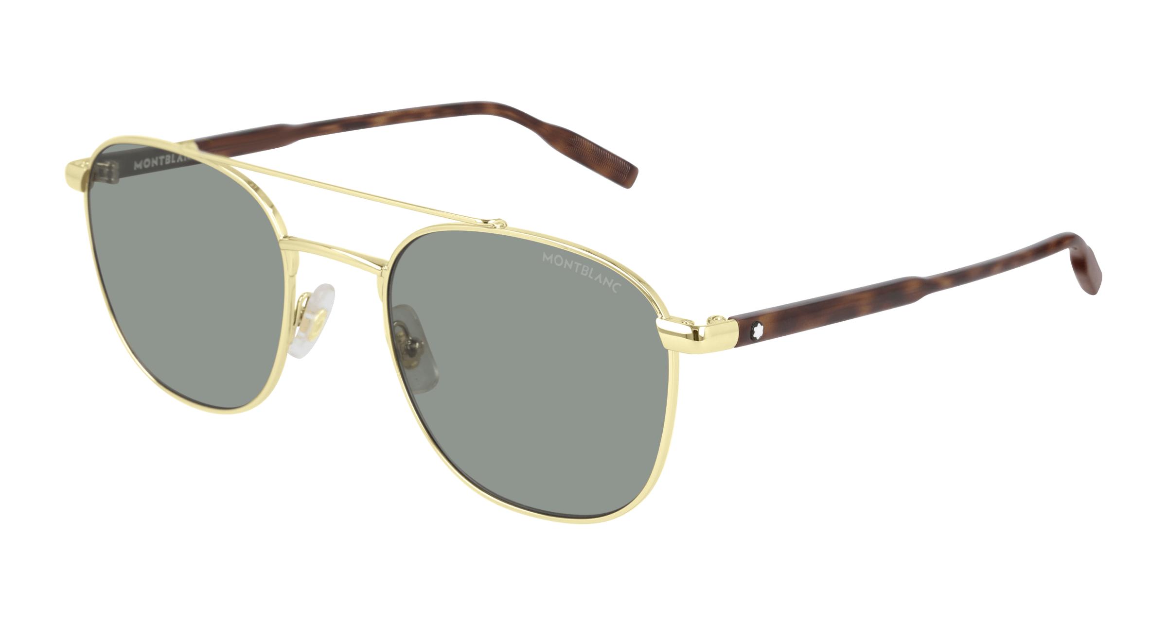 Buy Montblanc Mb0114s 003 Gold (003) prescription Sunglasses