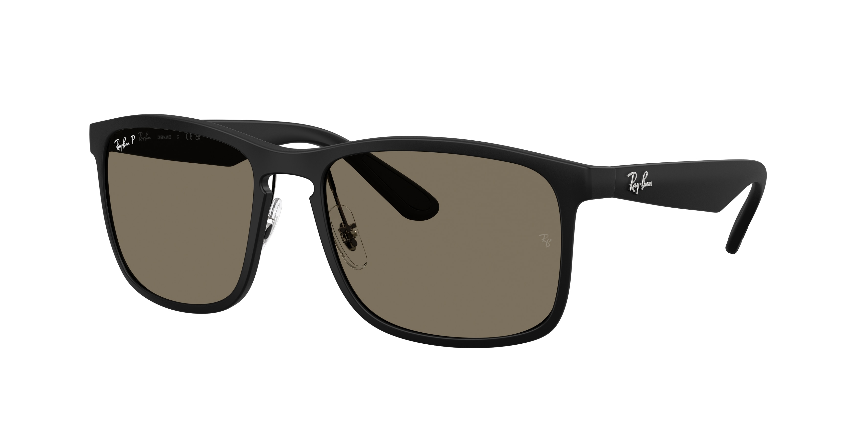 Buy Ray-Ban Matte Black Polarized Sunglasses Online