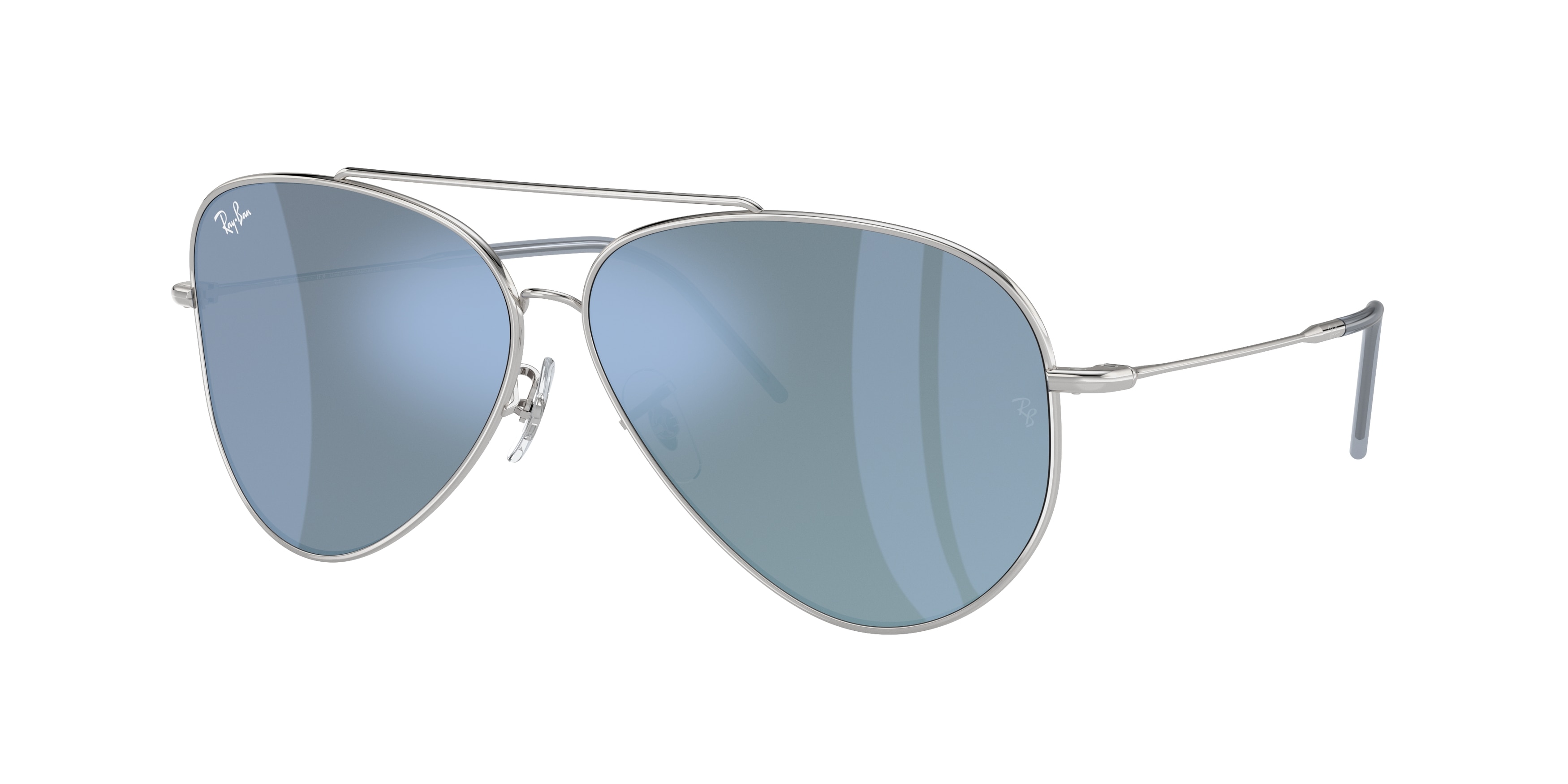 Ray ban shop aviator silver frame