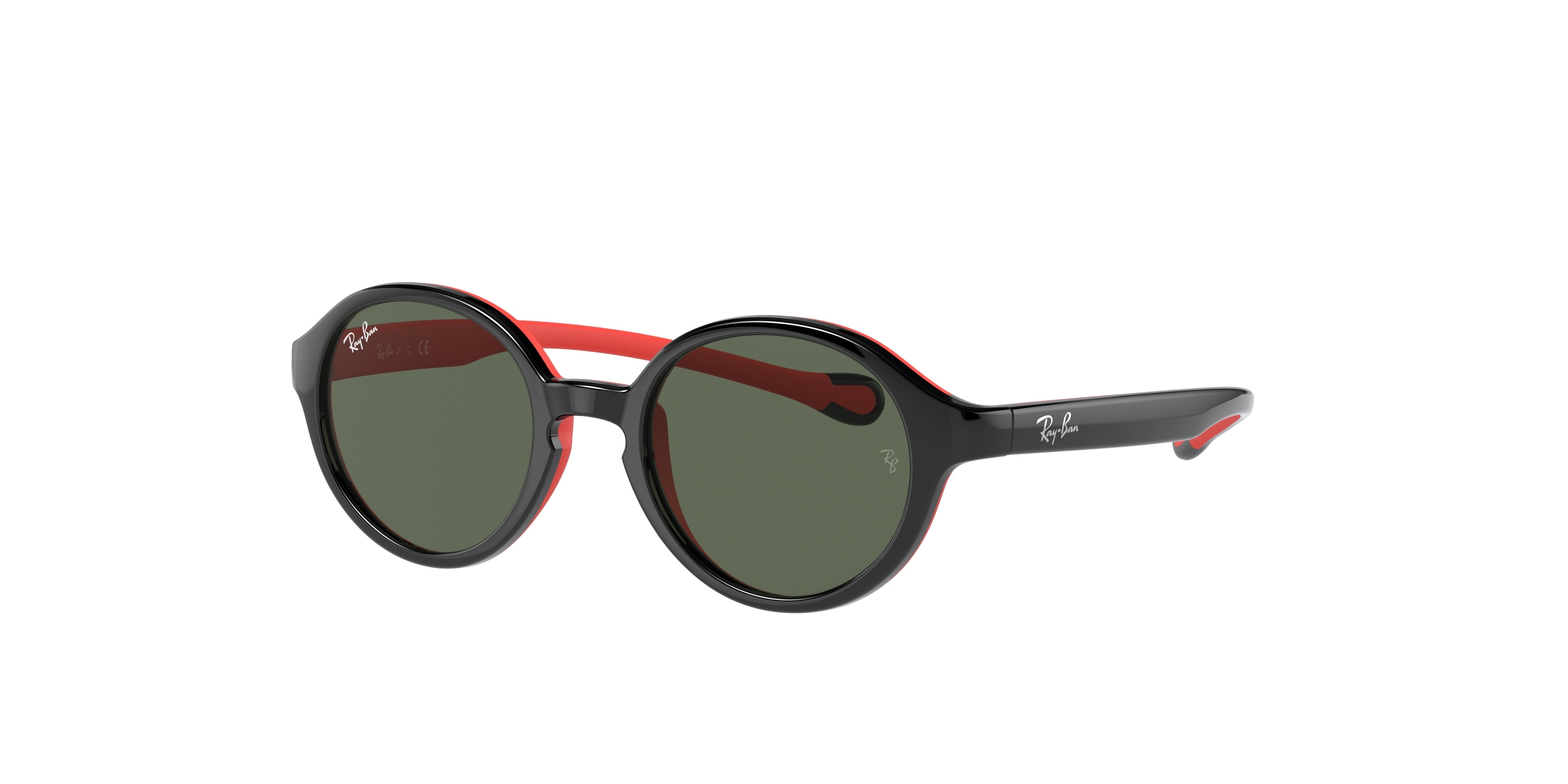 Buy Ray-Ban Kids Black On Red Sunglasses Online