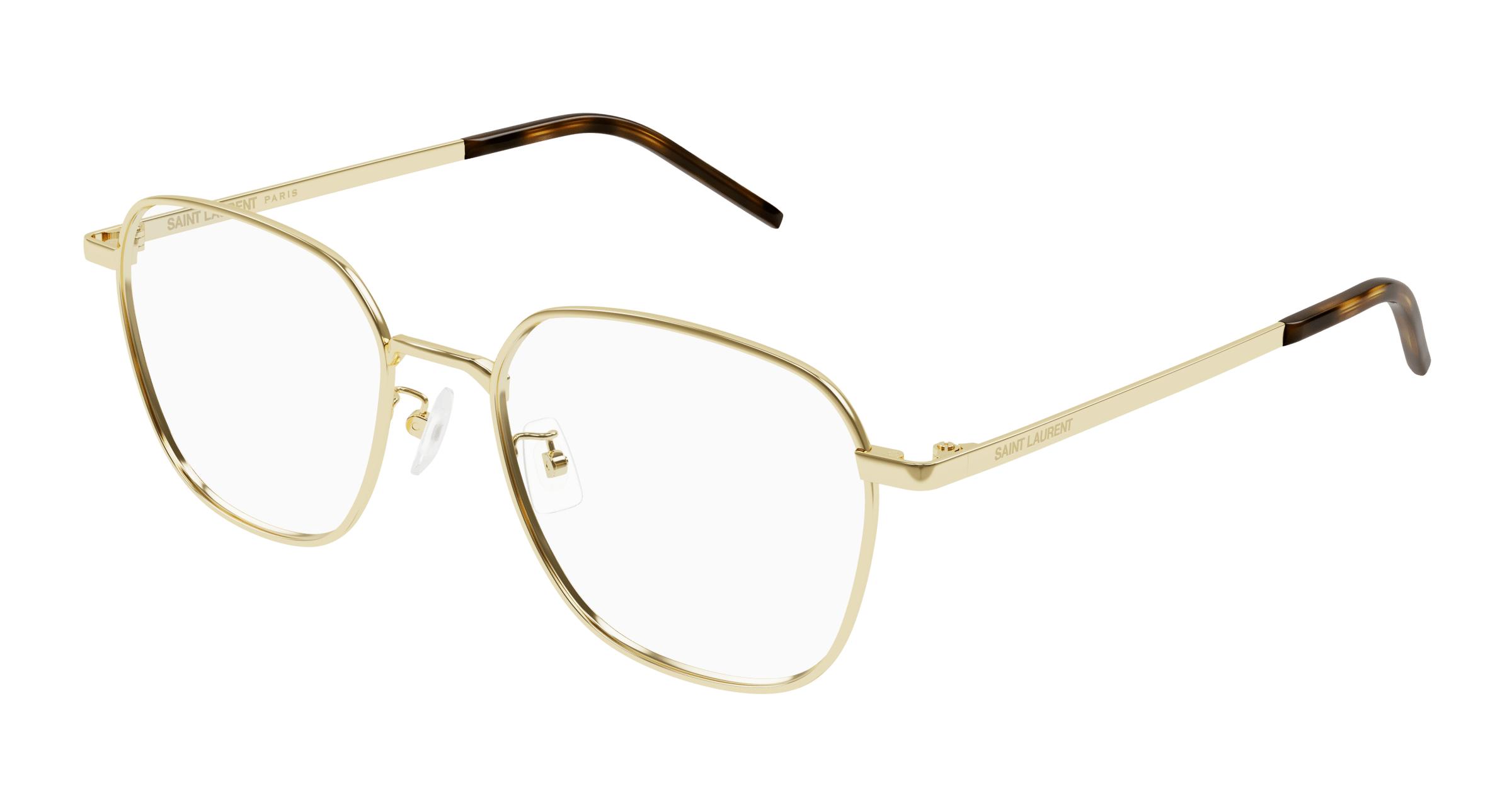 Buy Saint Laurent Sl 646 f 003 Gold 003 prescription Glasses