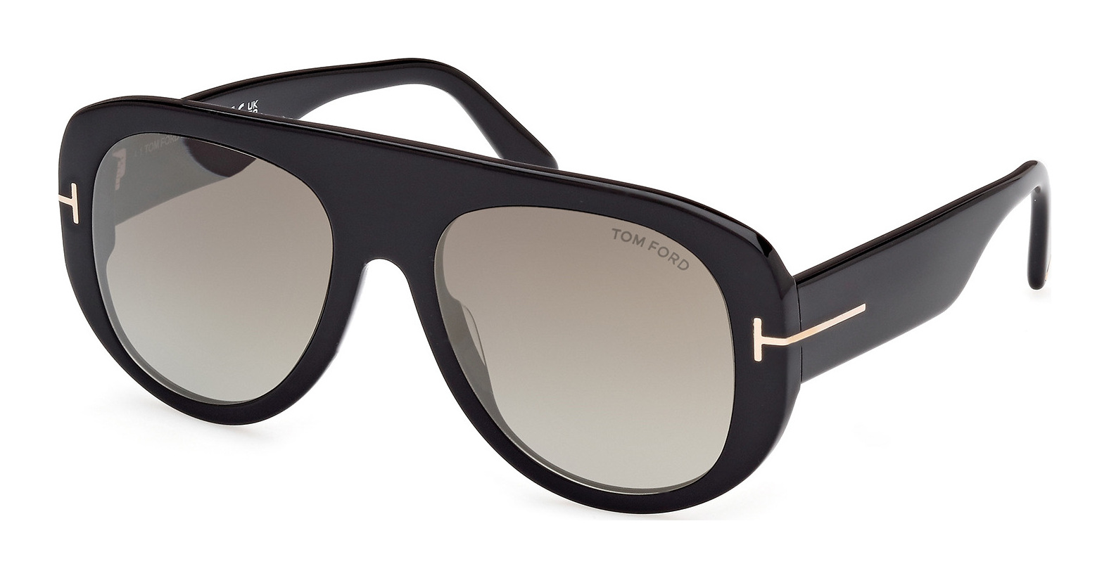 Buy Tom Ford Ft1078 01g Shiny Black Brown Mirror prescription