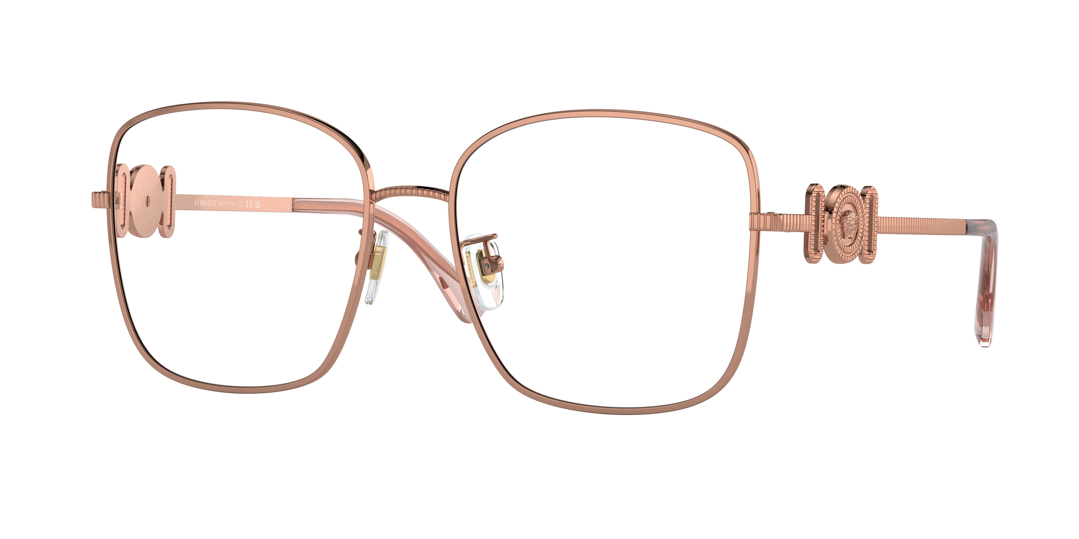 Rose gold versace glasses shop